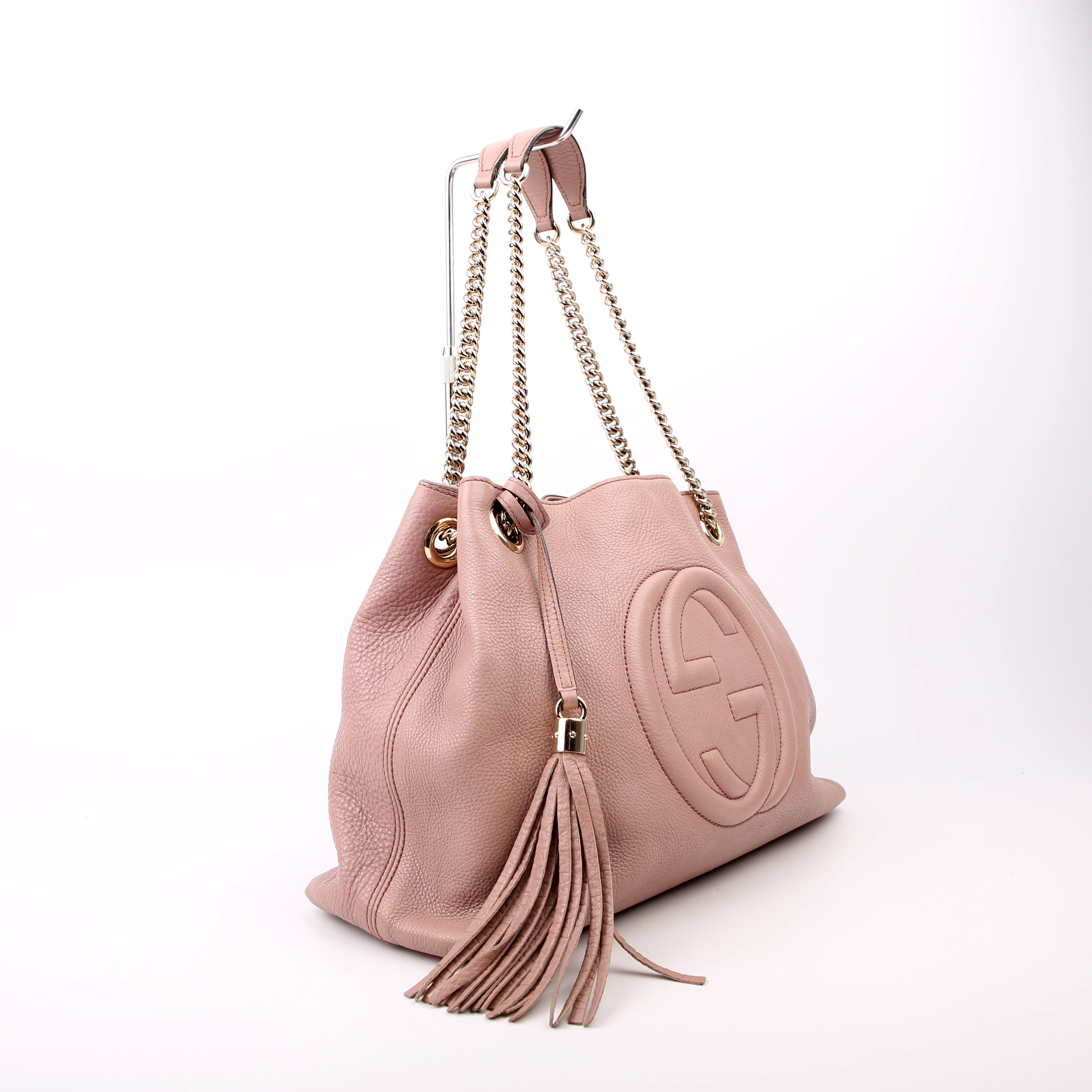 Gucci 308982 Soho Leather Shoulder Medium Mauve