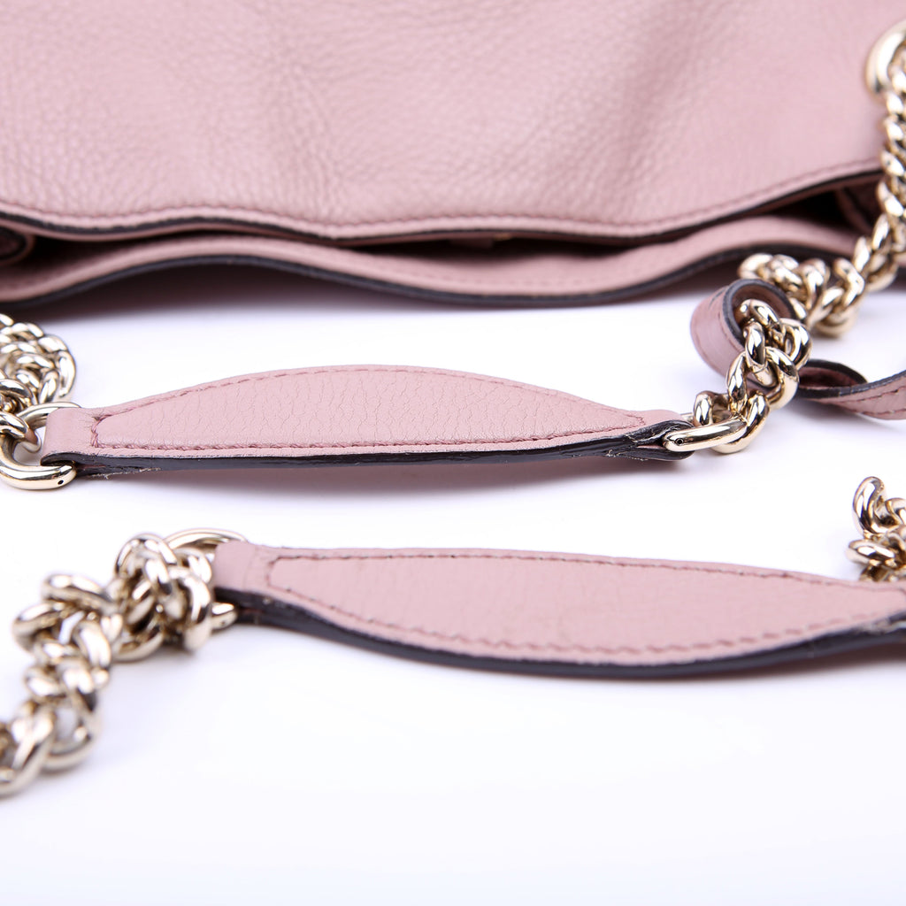 Gucci 308982 Soho Leather Shoulder Medium Mauve