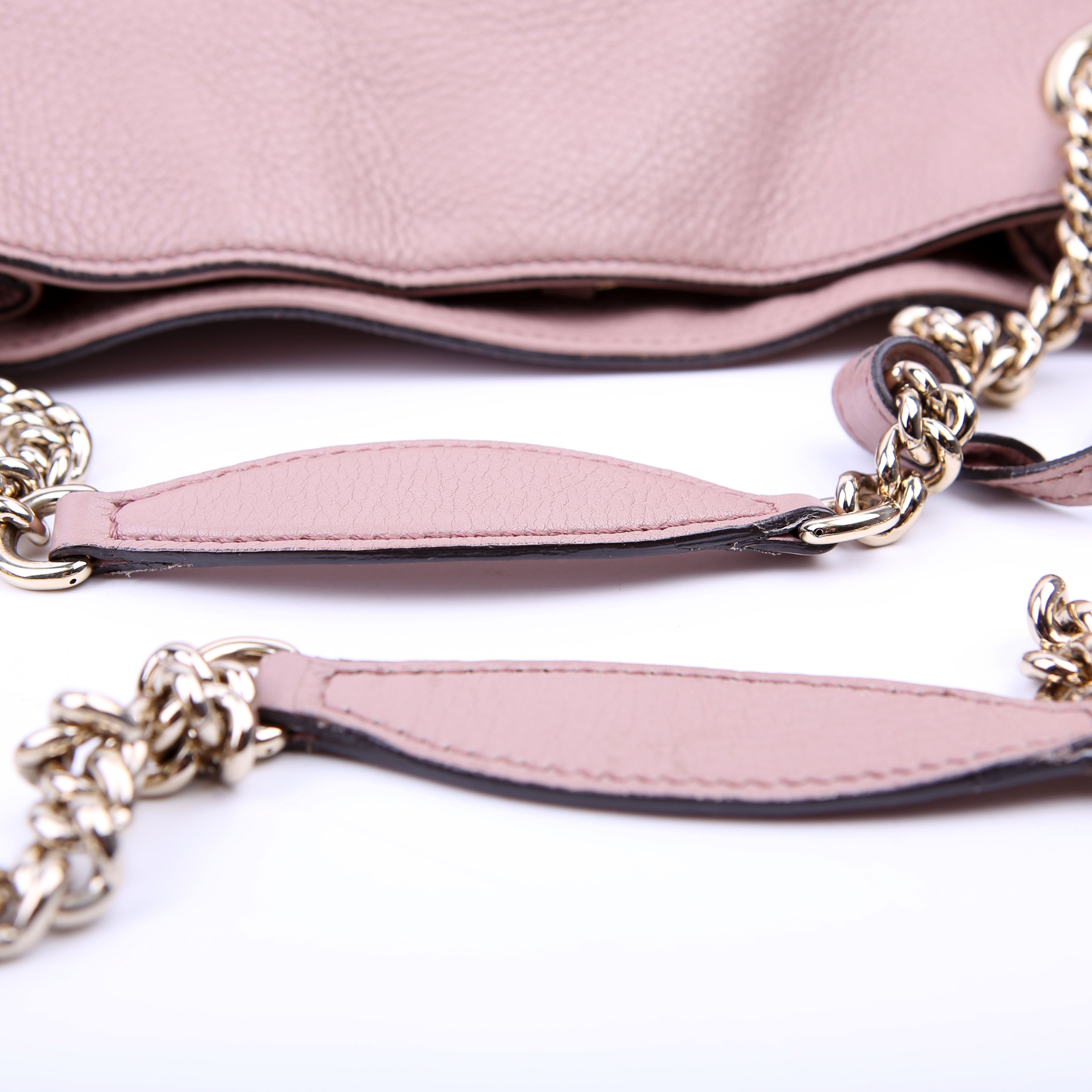 Gucci 308982 Soho Leather Shoulder Medium Mauve
