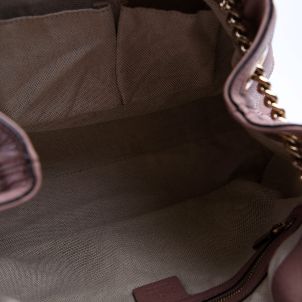 Gucci 308982 Soho Leather Shoulder Medium Mauve