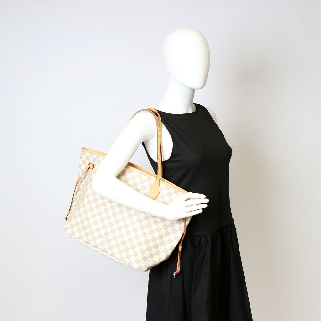 Neverfull With Wallet MM Damier Ebene