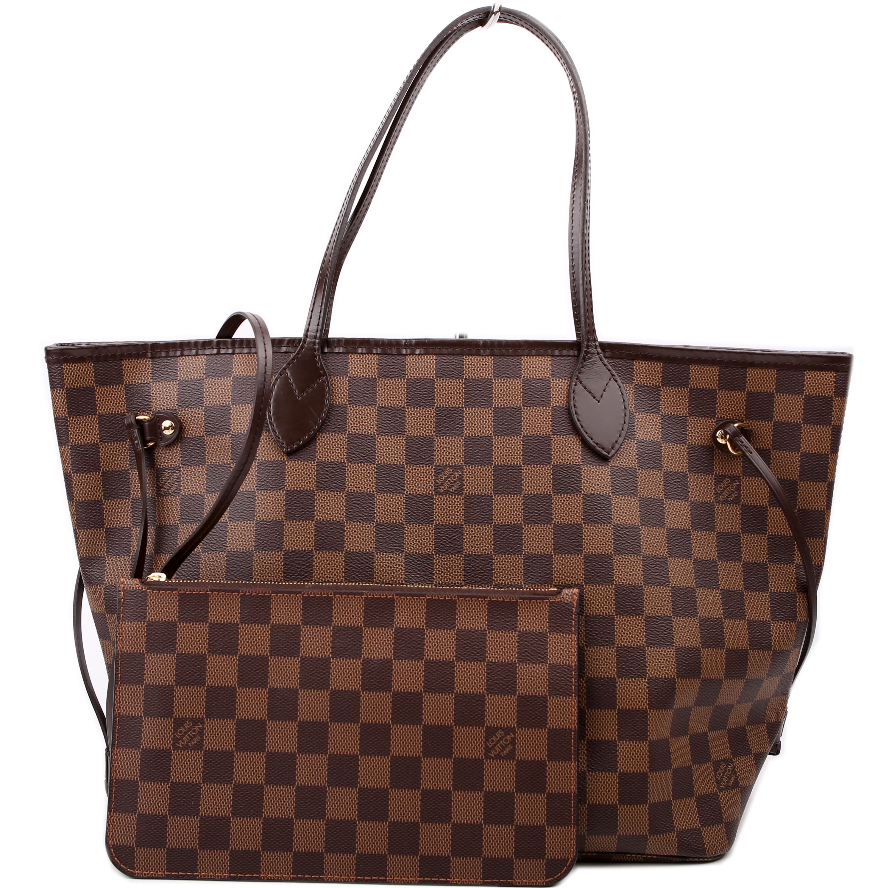 Neverfull With Wallet MM Damier Ebene Red