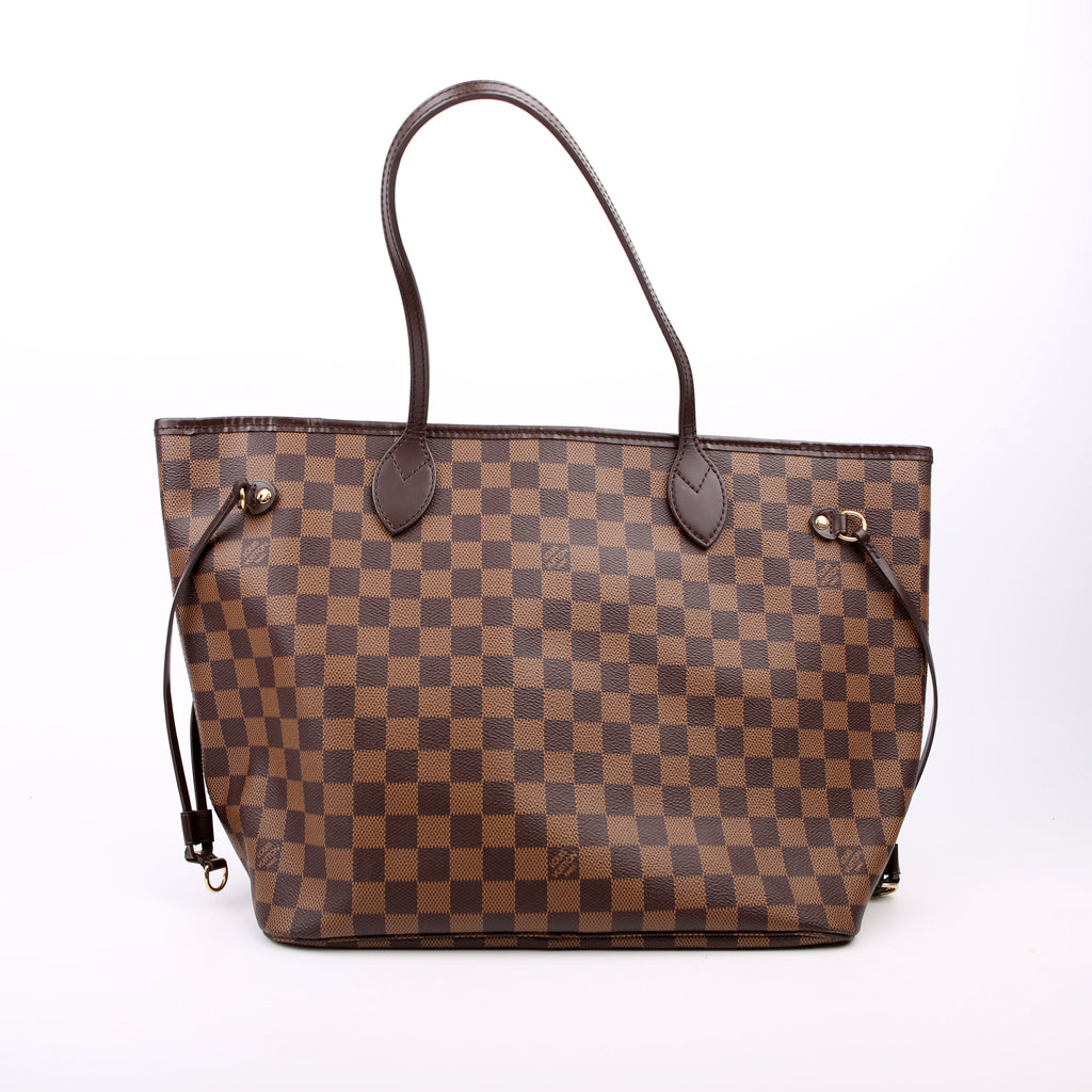 Neverfull With Wallet MM Damier Ebene Red