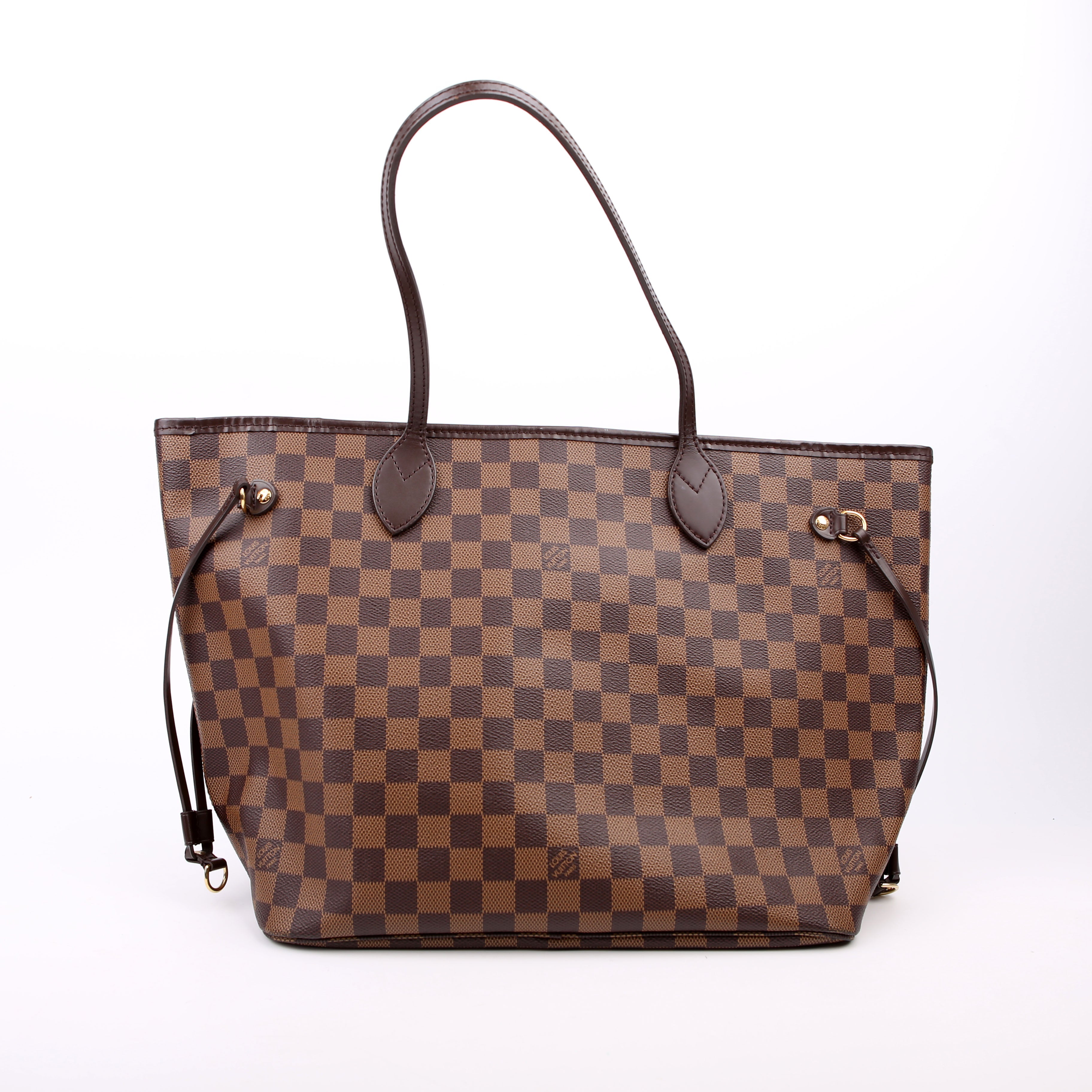 Neverfull With Wallet MM Damier Ebene Red