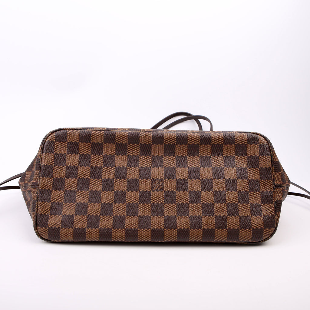 Neverfull With Wallet MM Damier Ebene Red