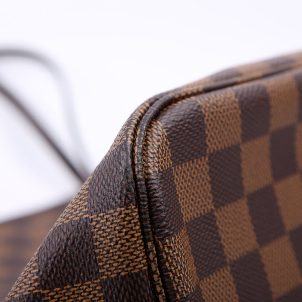 Neverfull With Wallet MM Damier Ebene Red