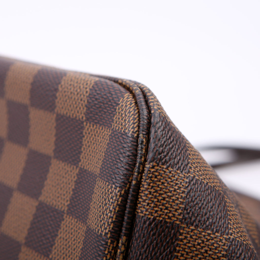 Neverfull With Wallet MM Damier Ebene Red