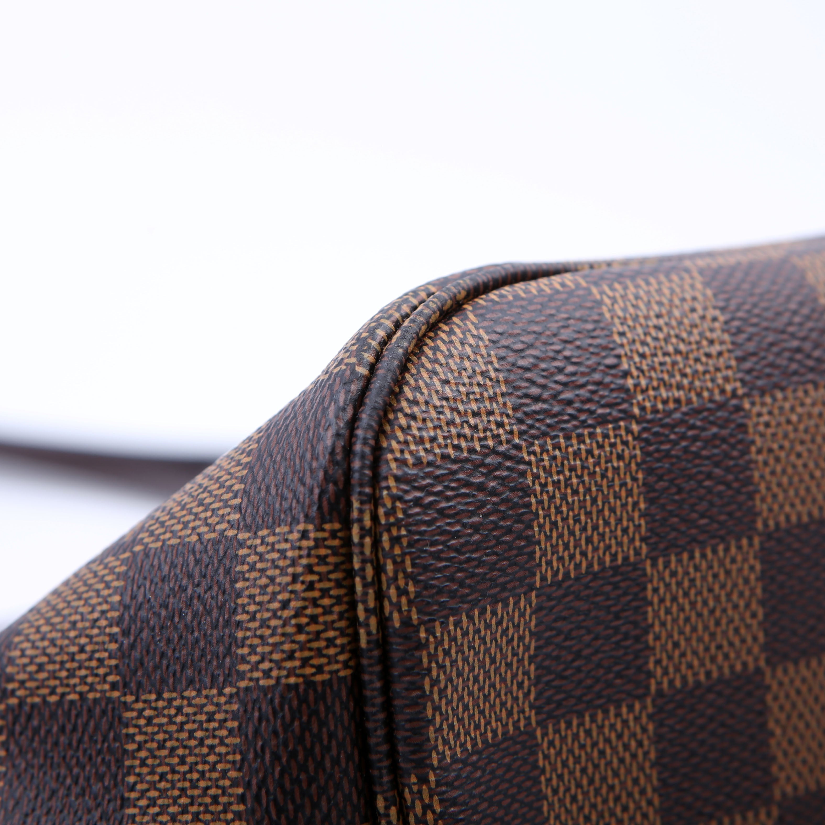 Neverfull With Wallet MM Damier Ebene Red