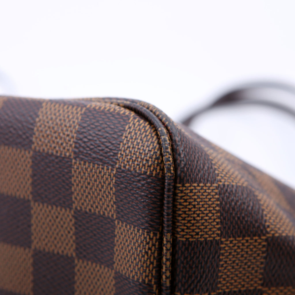 Neverfull With Wallet MM Damier Ebene Red