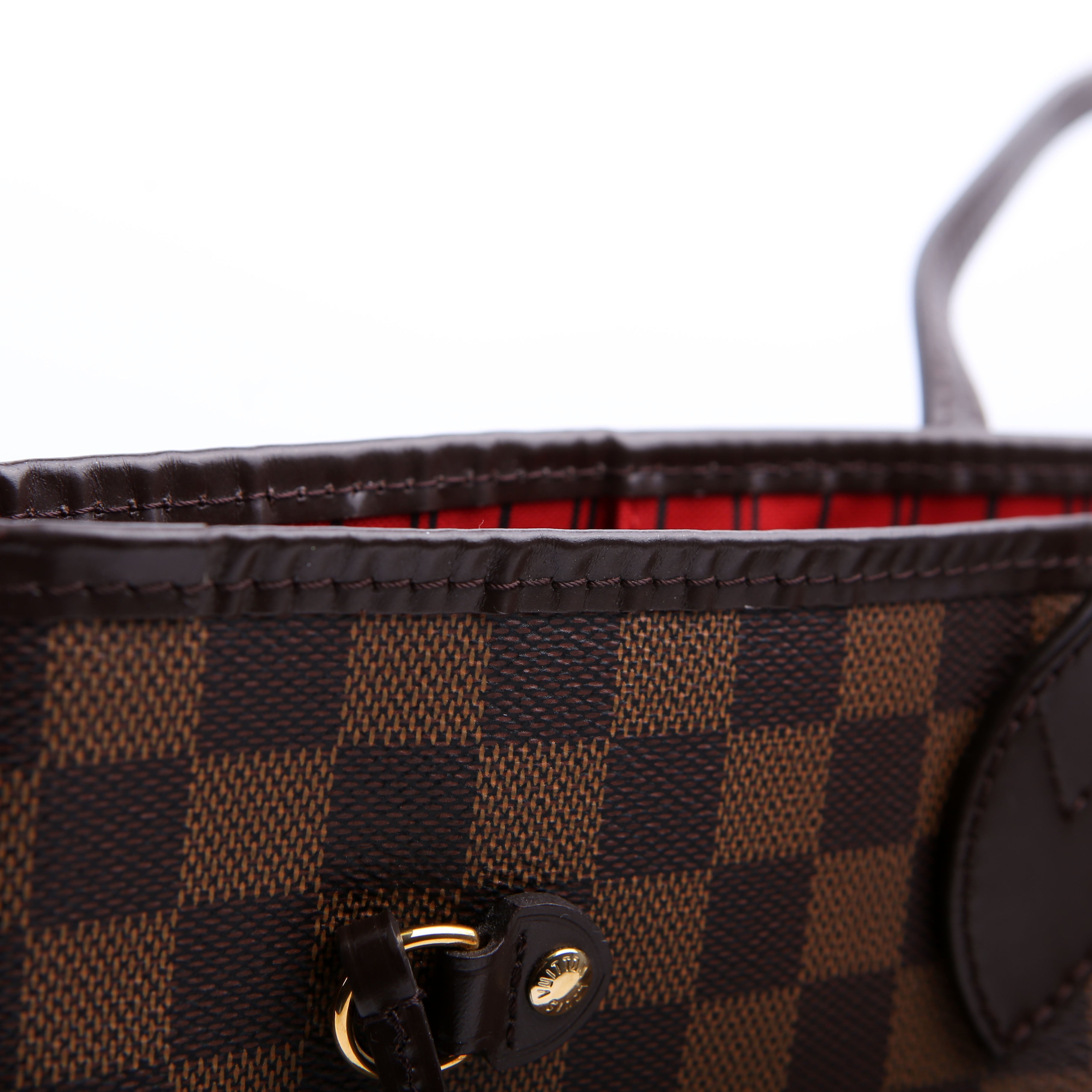 Neverfull With Wallet MM Damier Ebene Red