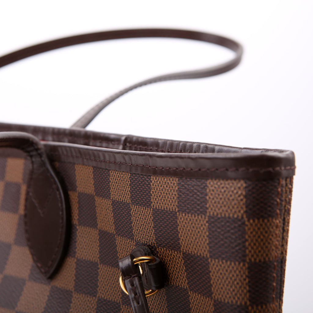 Neverfull With Wallet MM Damier Ebene Red