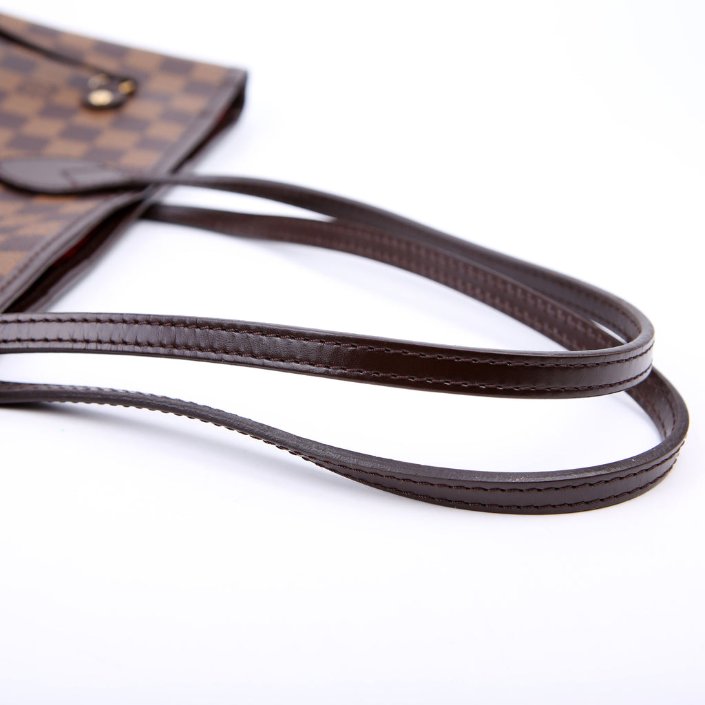 Neverfull With Wallet MM Damier Ebene Red