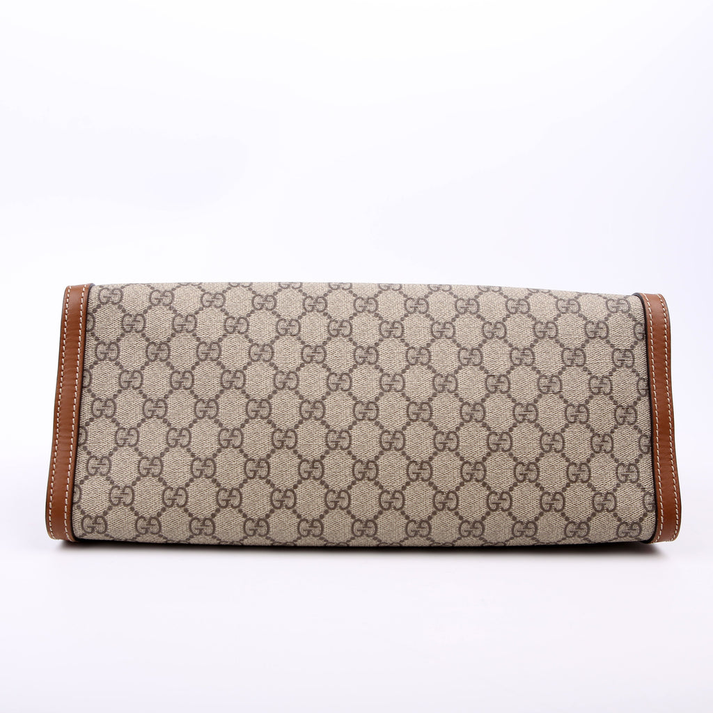 479197 Padlock GG Shoulder Medium Brown