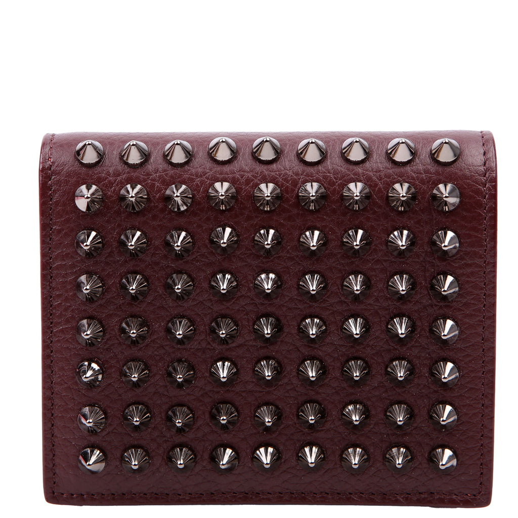 Paros Spike Bi-Fold Wallet Burgundy