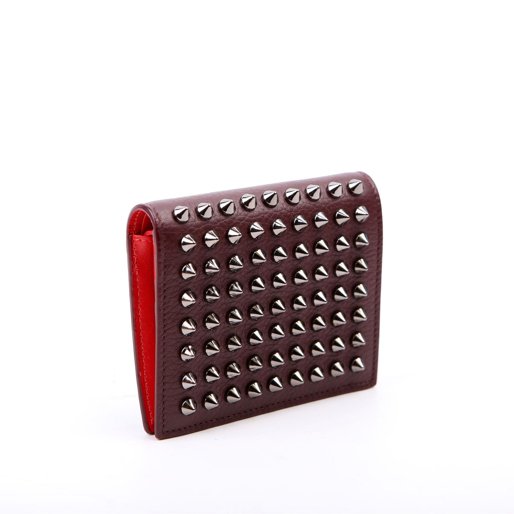 Paros Spike Bi-Fold Wallet Burgundy