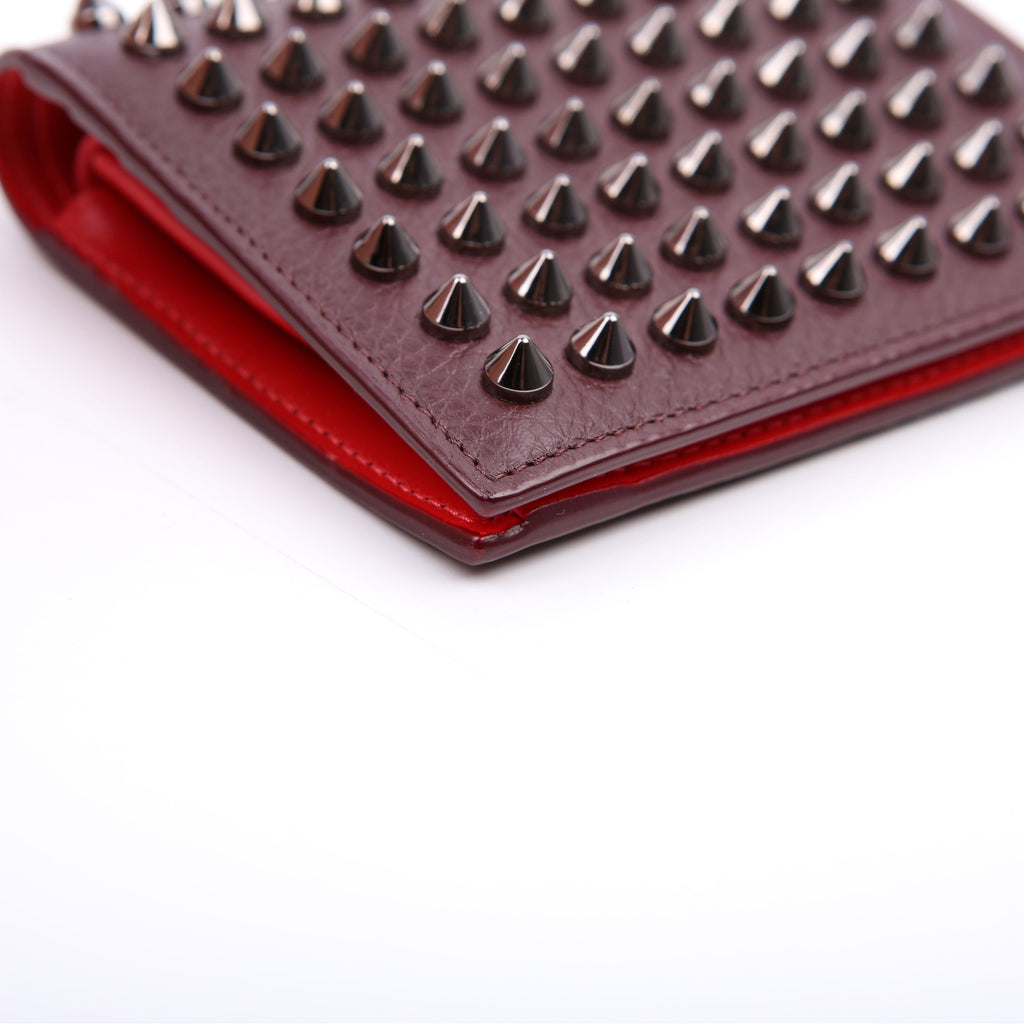 Paros Spike Bi-Fold Wallet Burgundy
