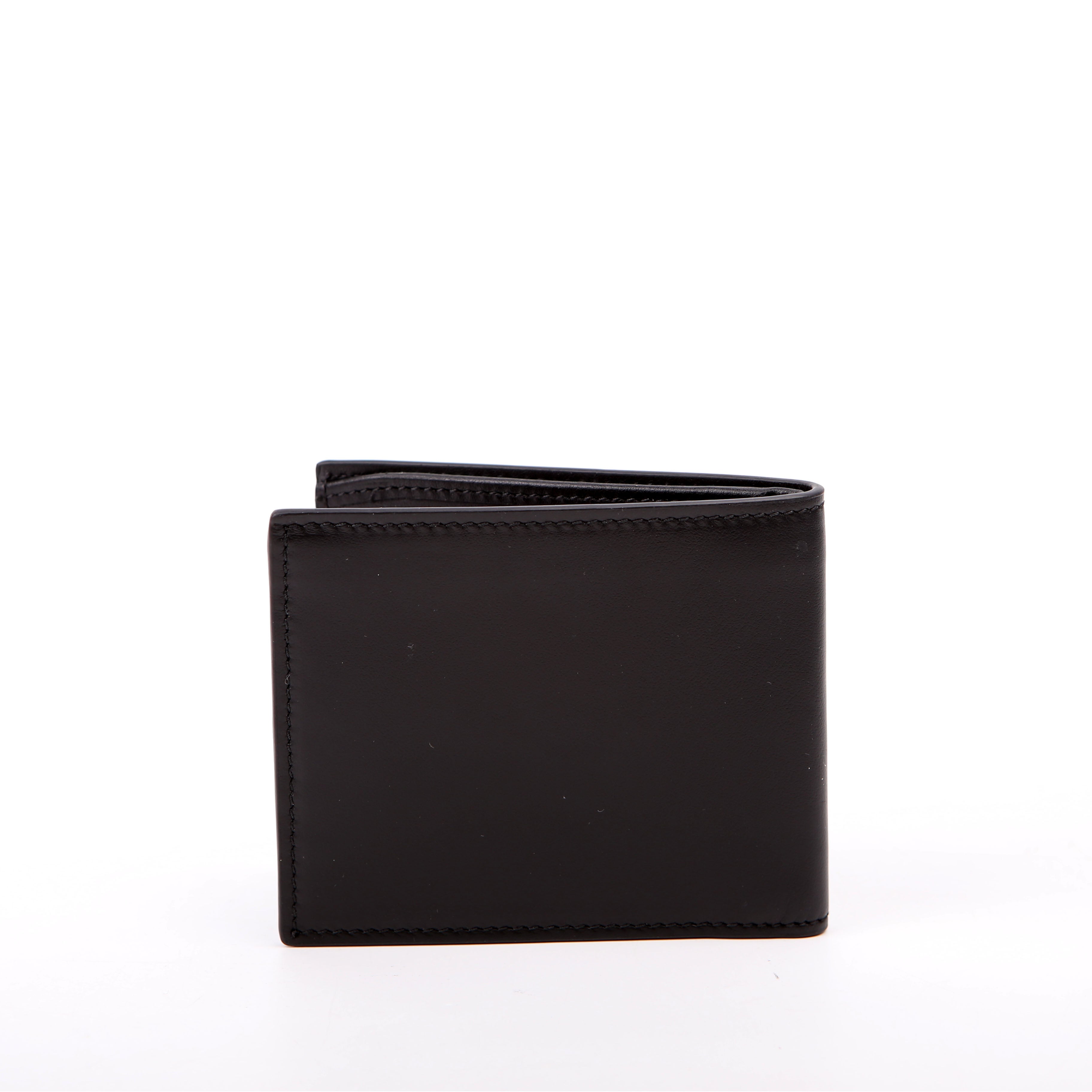 547858 Interlocking G Logo Bi-Fold Wallet Black