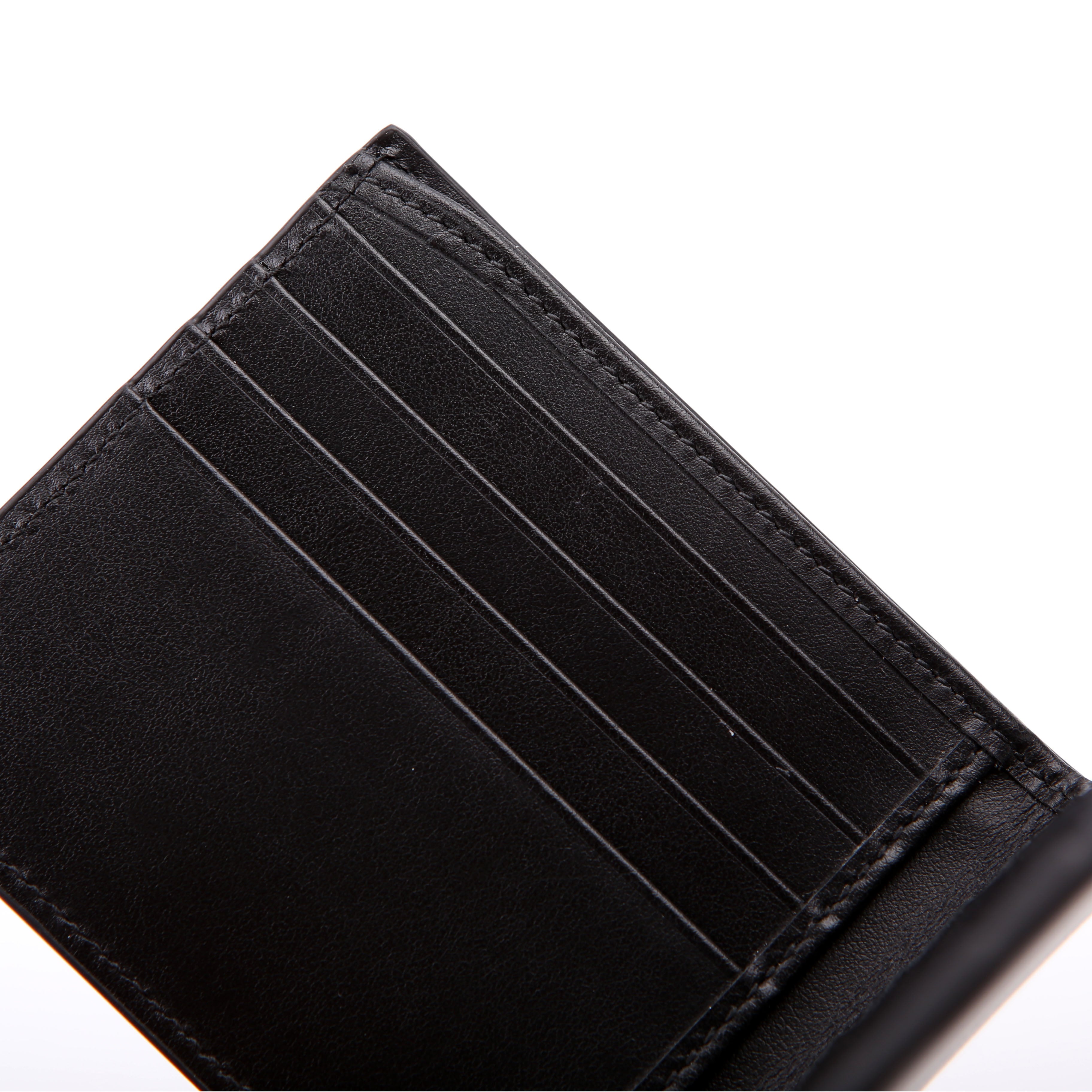 547858 Interlocking G Logo Bi-Fold Wallet Black