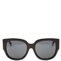GG0142SAN Acetate Square Frame Sunglasses Black