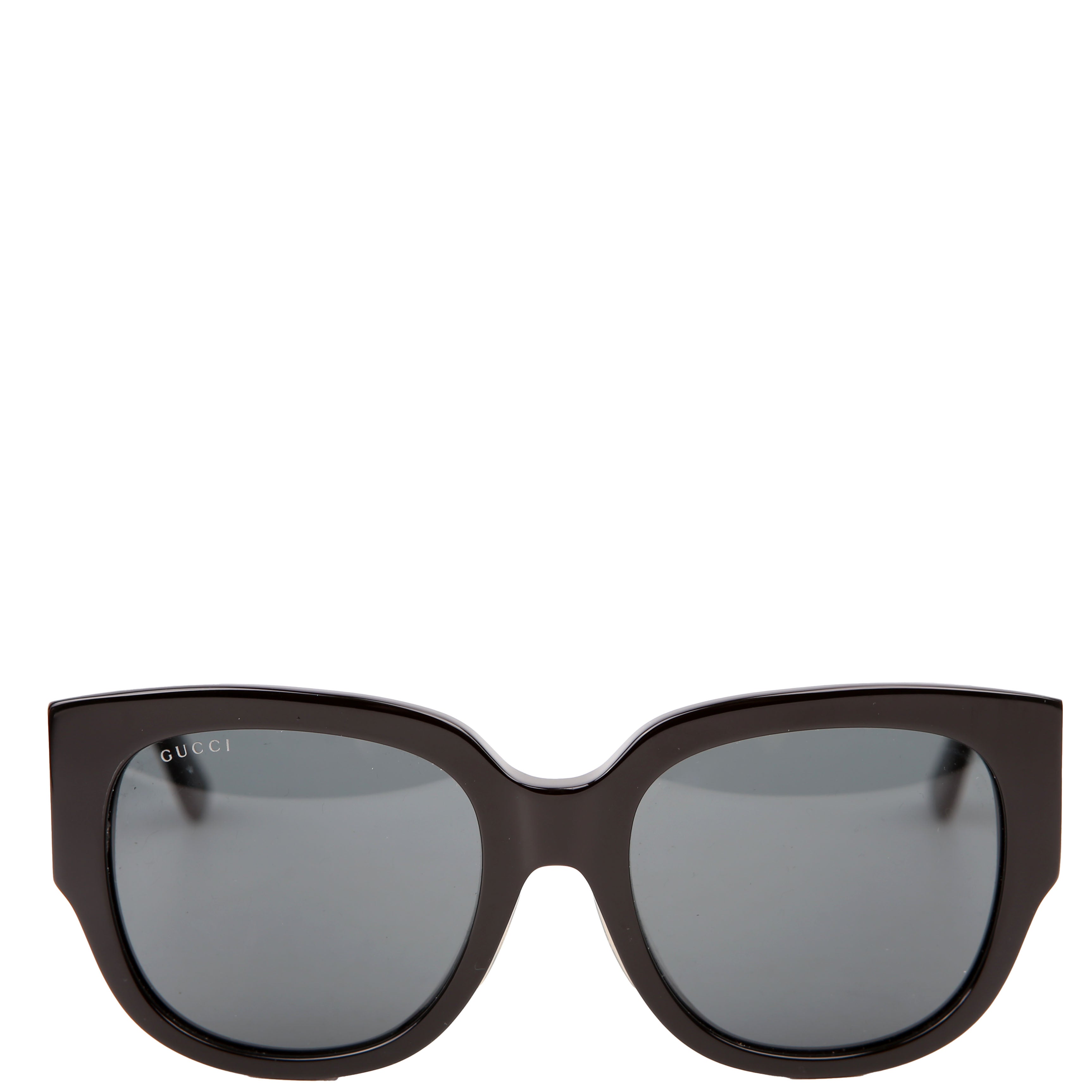 GG0142SAN Acetate Square Frame Sunglasses Black