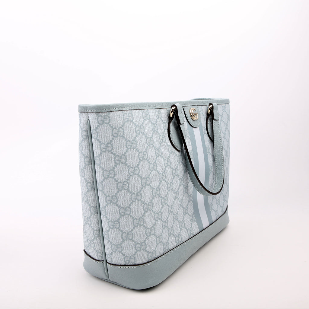 765043 GG Supreme Ophidia Shoulder Tote Medium Blue