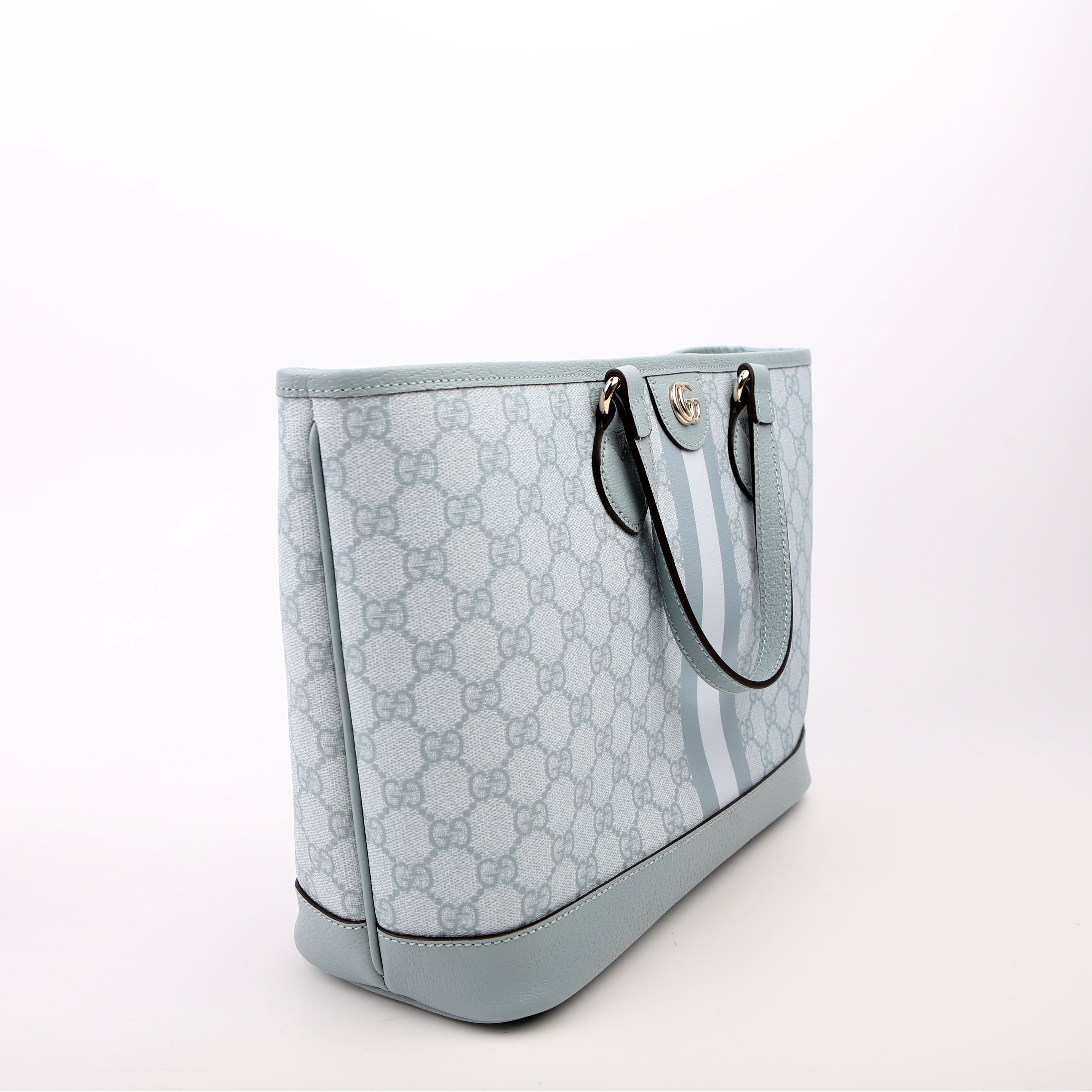 765043 GG Supreme Ophidia Shoulder Tote Medium Blue