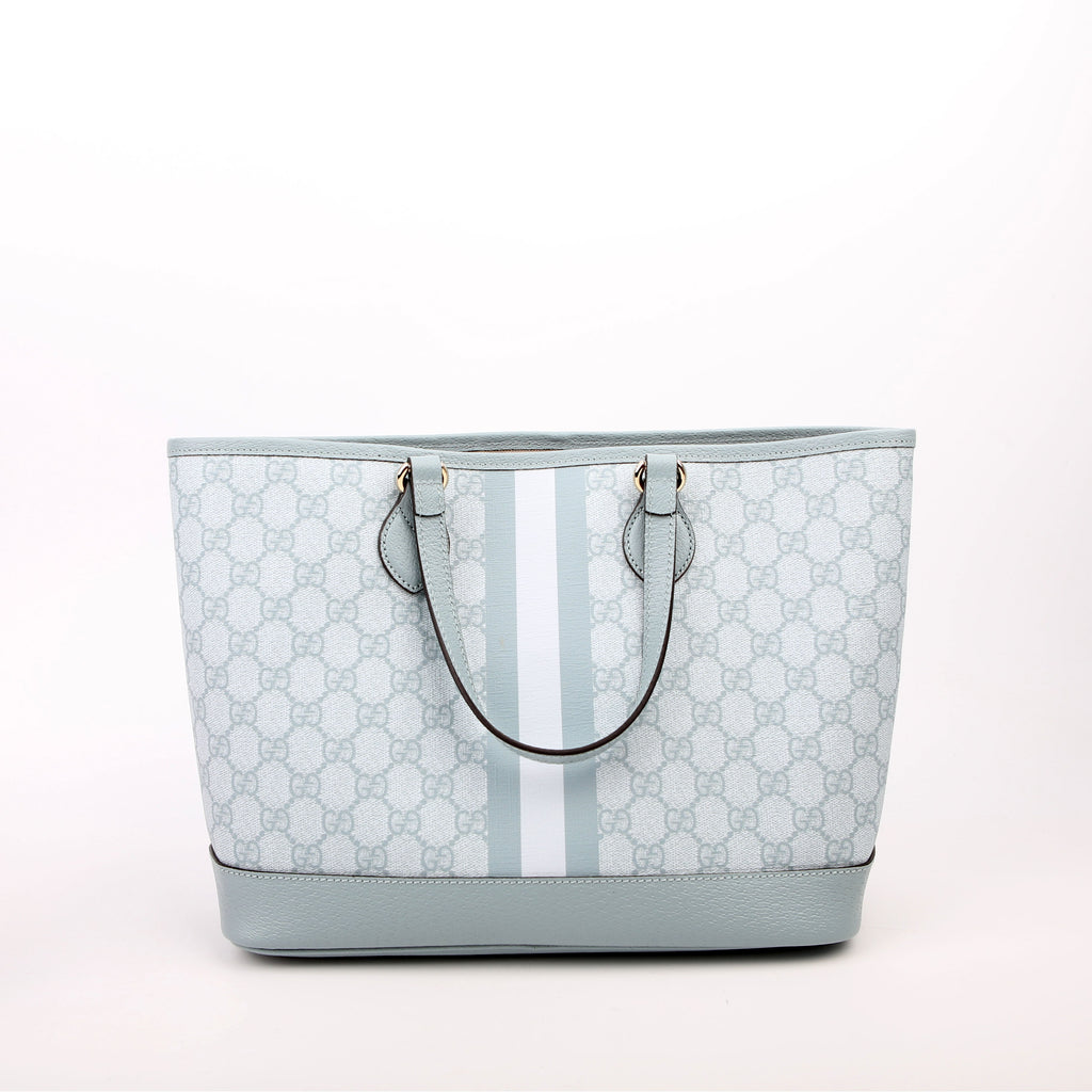 765043 GG Supreme Ophidia Shoulder Tote Medium Blue