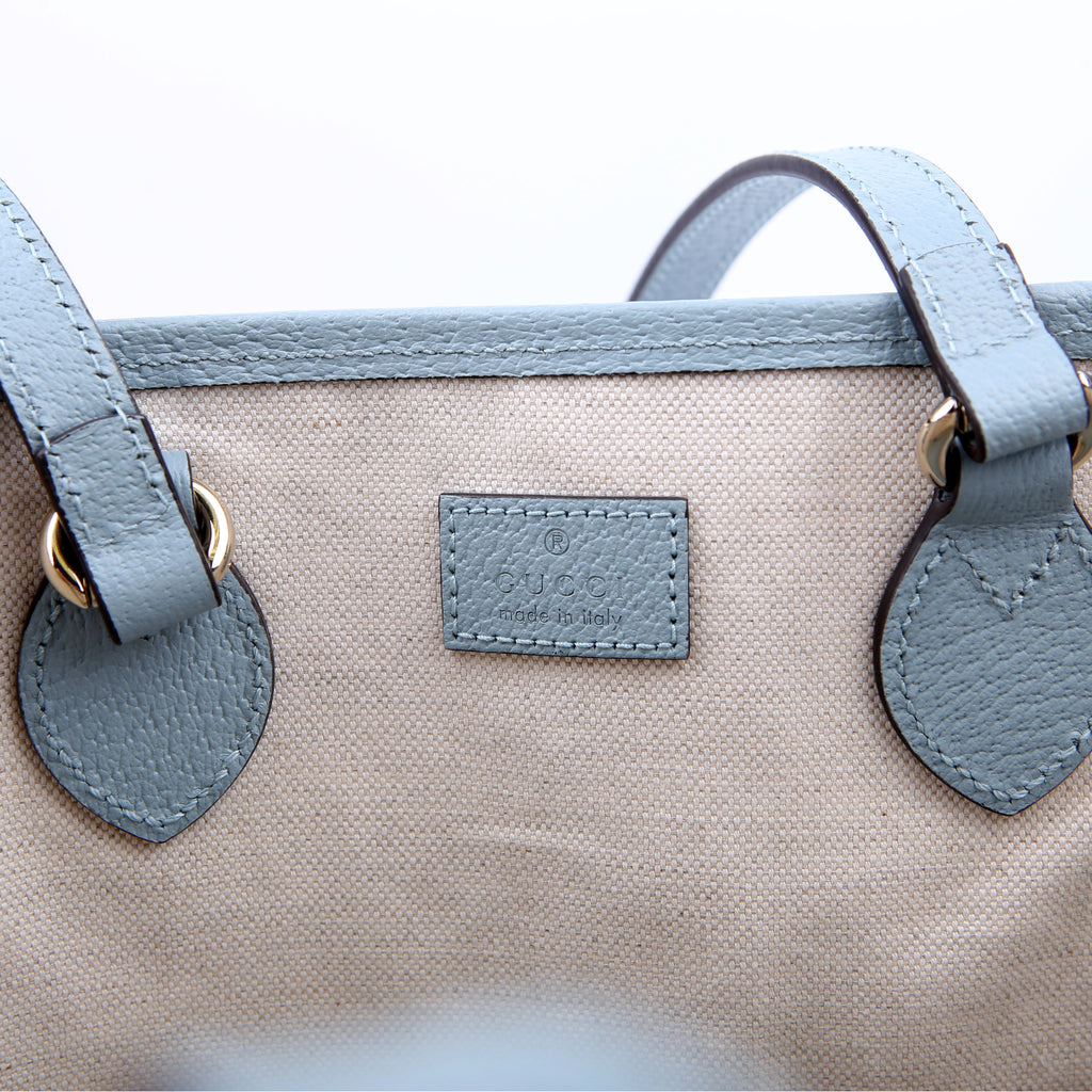765043 GG Supreme Ophidia Shoulder Tote Medium Blue