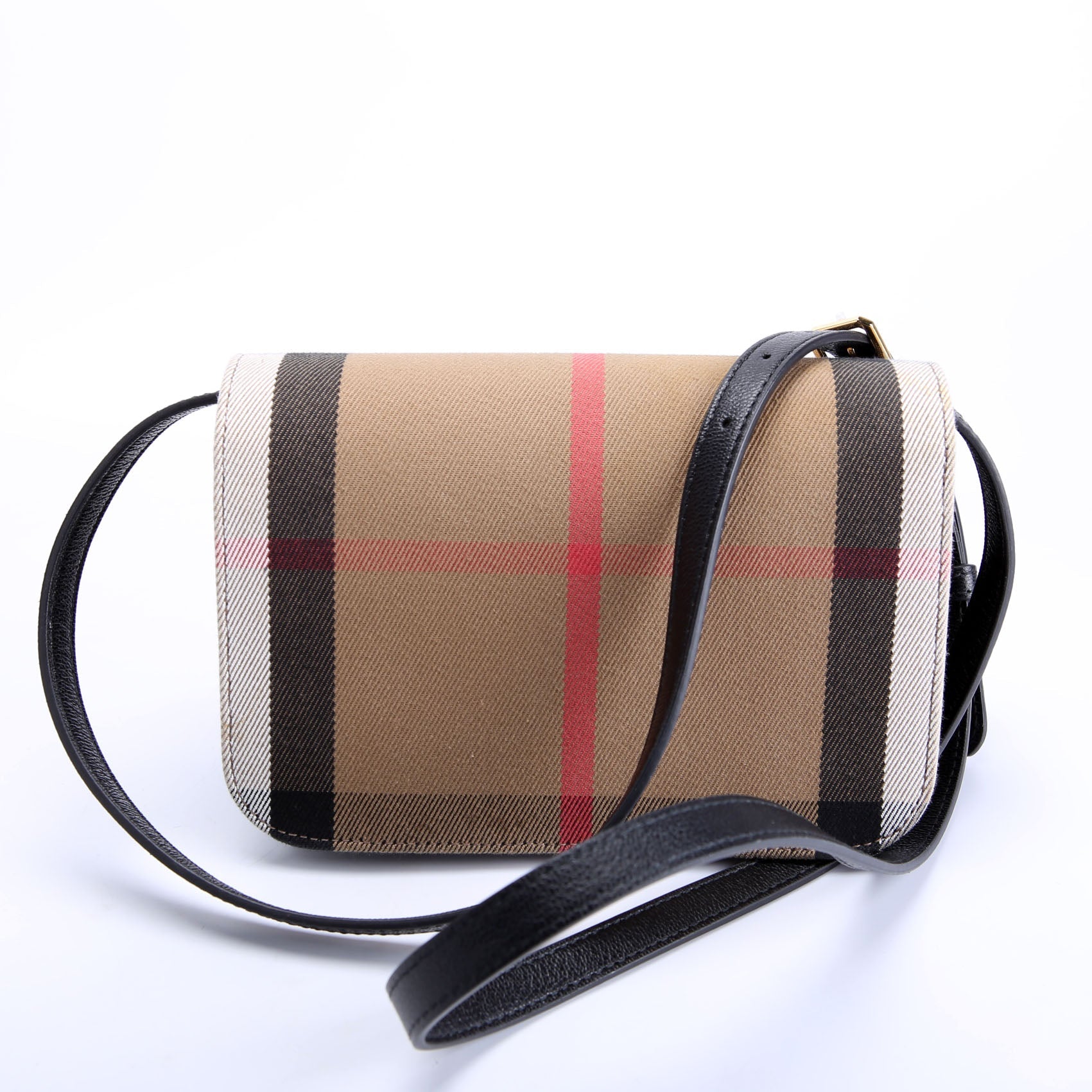Madison Crossbody House Check/Grain Calfskin Black/Multi