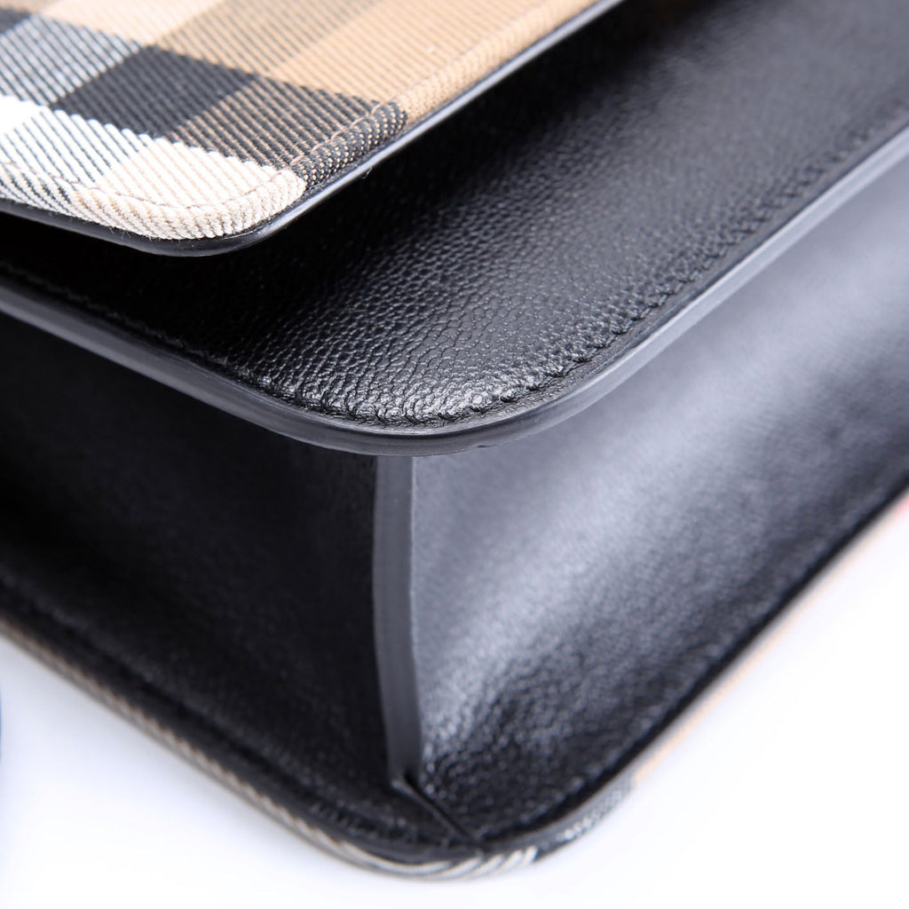 Madison Crossbody House Check/Grain Calfskin Black/Multi