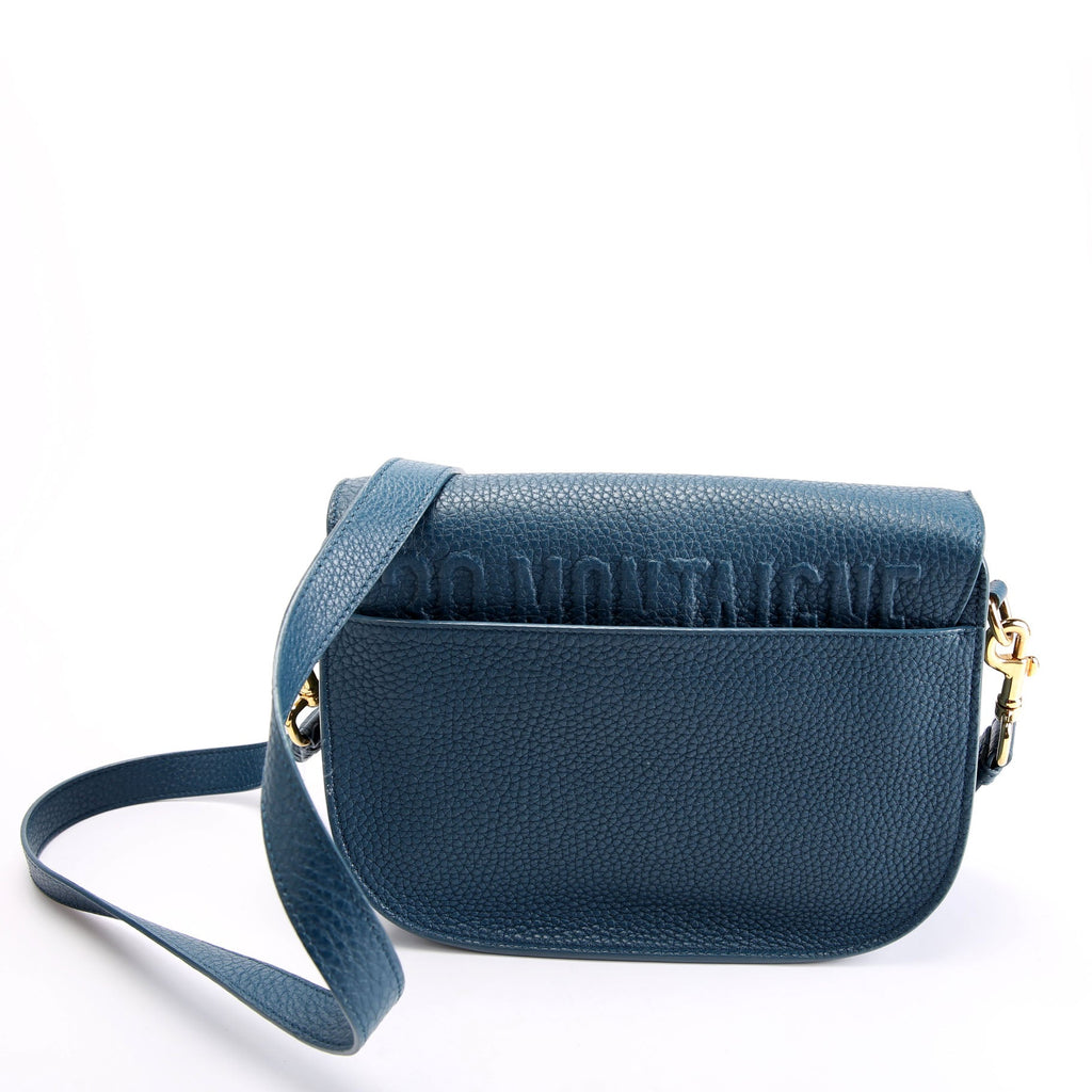 Dior Bobby Bag Medium Grain Leather Blue/Gold