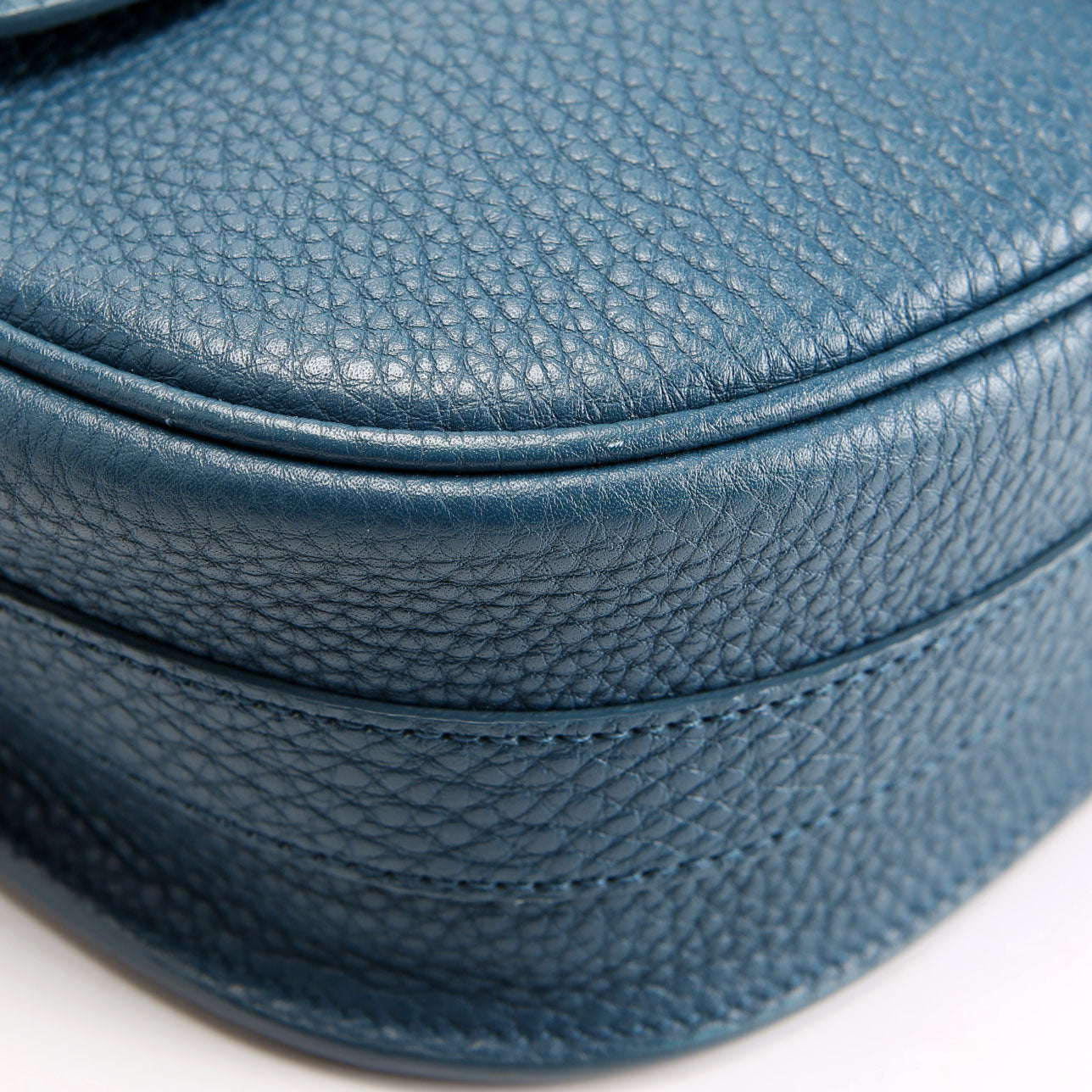 Dior Bobby Bag Medium Grain Leather Blue/Gold
