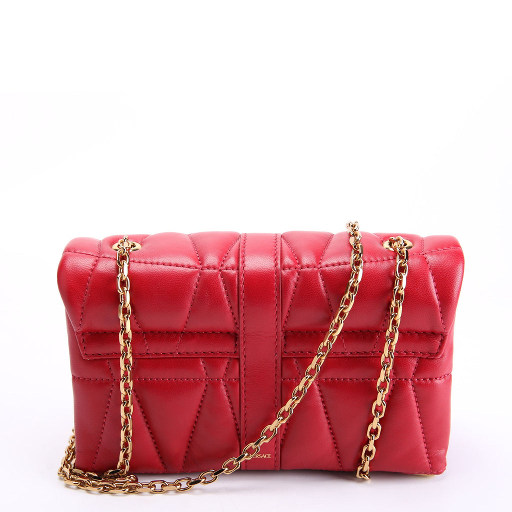 Kleio Quilted Mini Bag Red/Gold