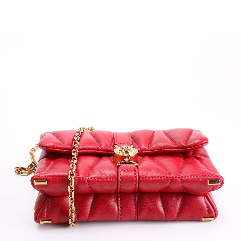 Kleio Quilted Mini Bag Red/Gold
