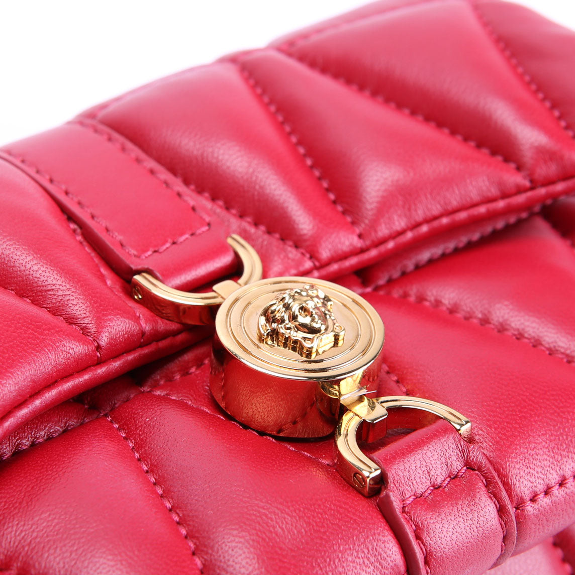 Kleio Quilted Mini Bag Red/Gold