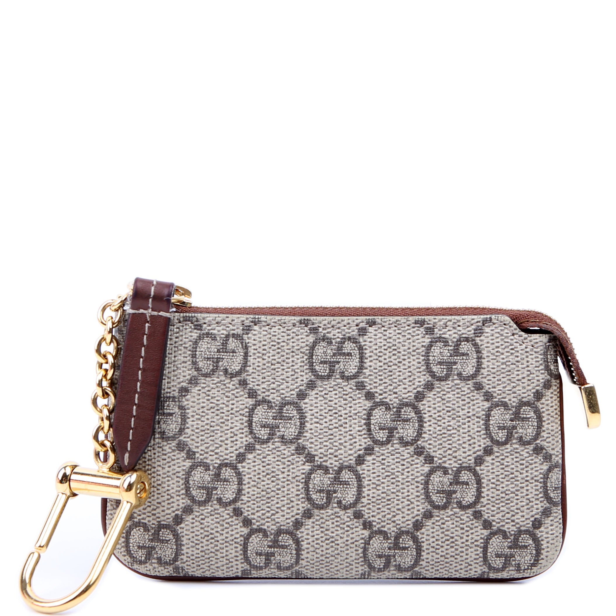 447964 GG Supreme Key Case Brown