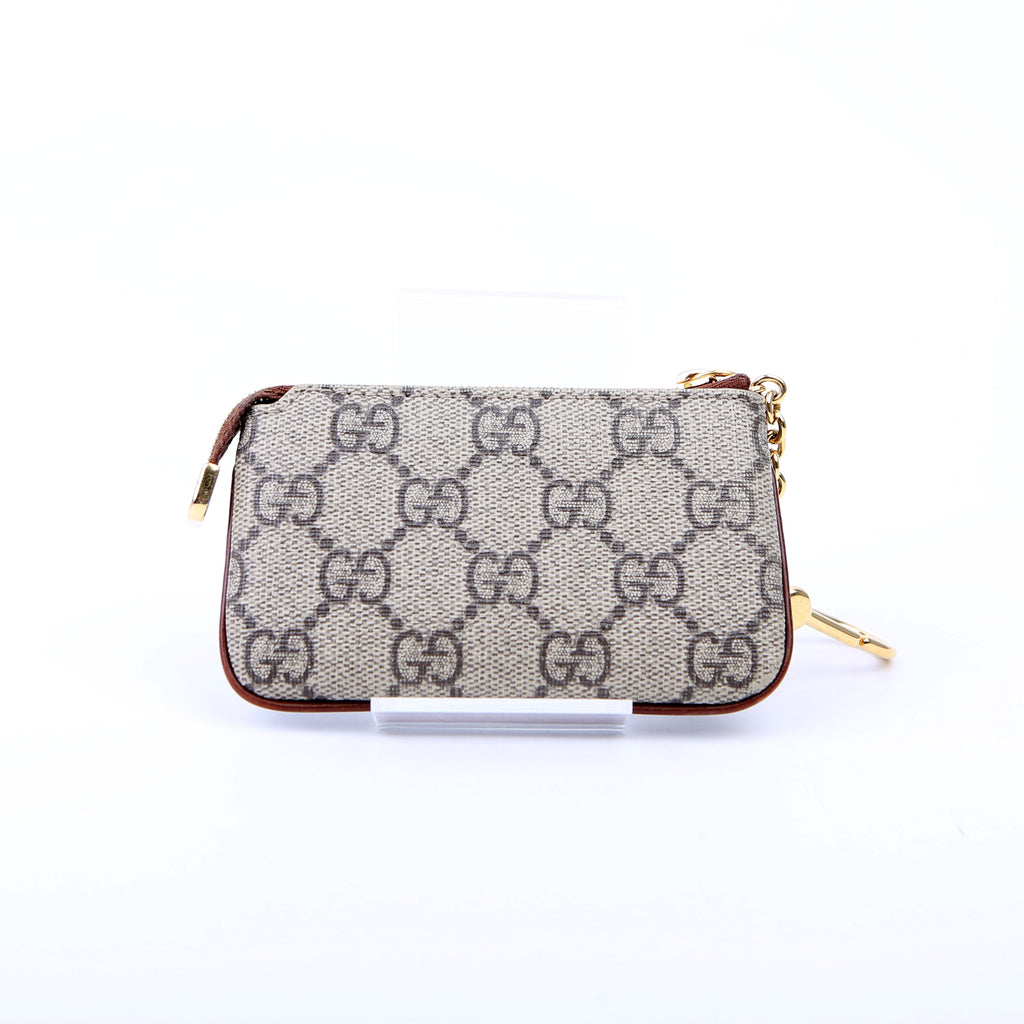 447964 GG Supreme Key Case Brown