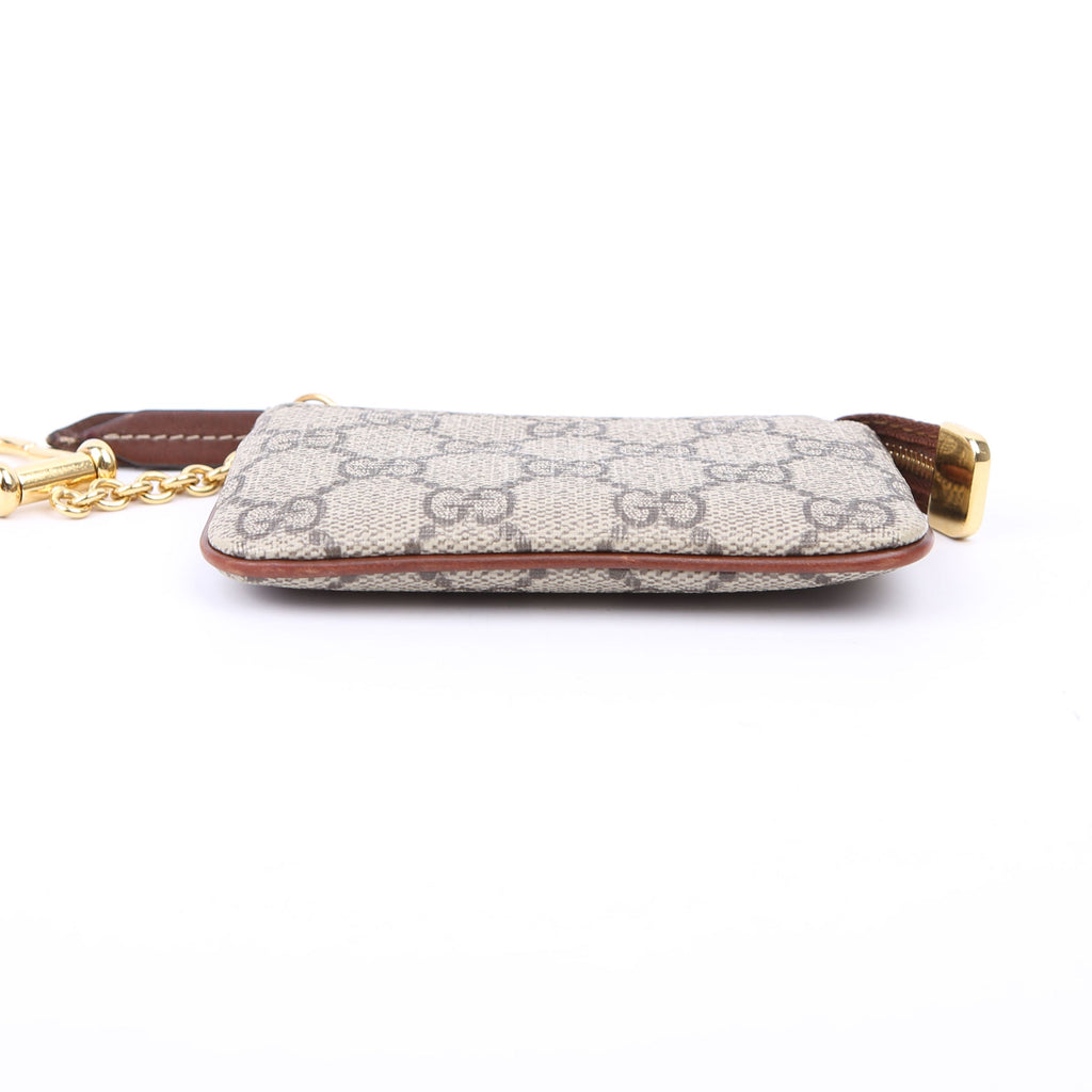 447964 GG Supreme Key Case Brown