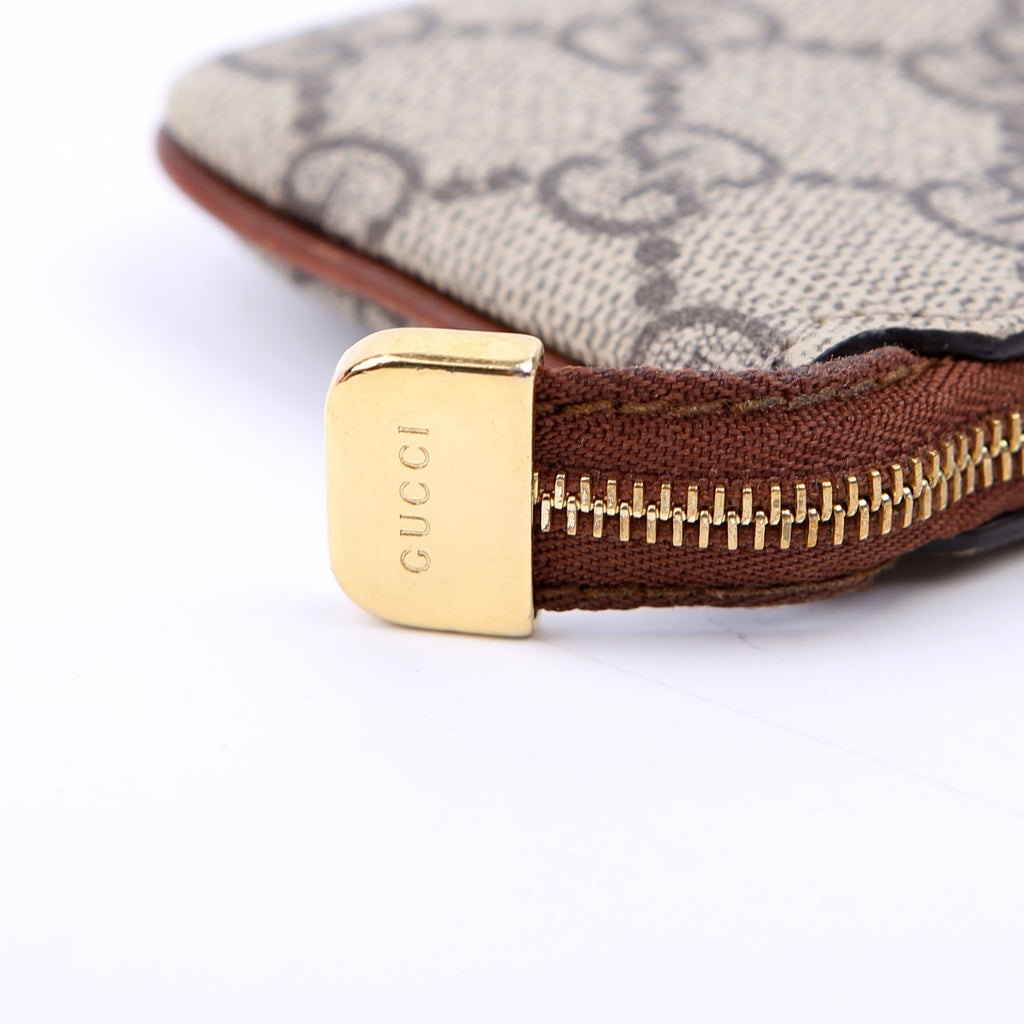 447964 GG Supreme Key Case Brown