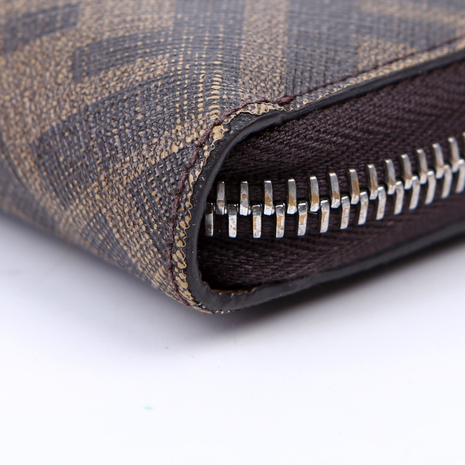 Zucca Roma Zip Around Wallet Brown/Yellow