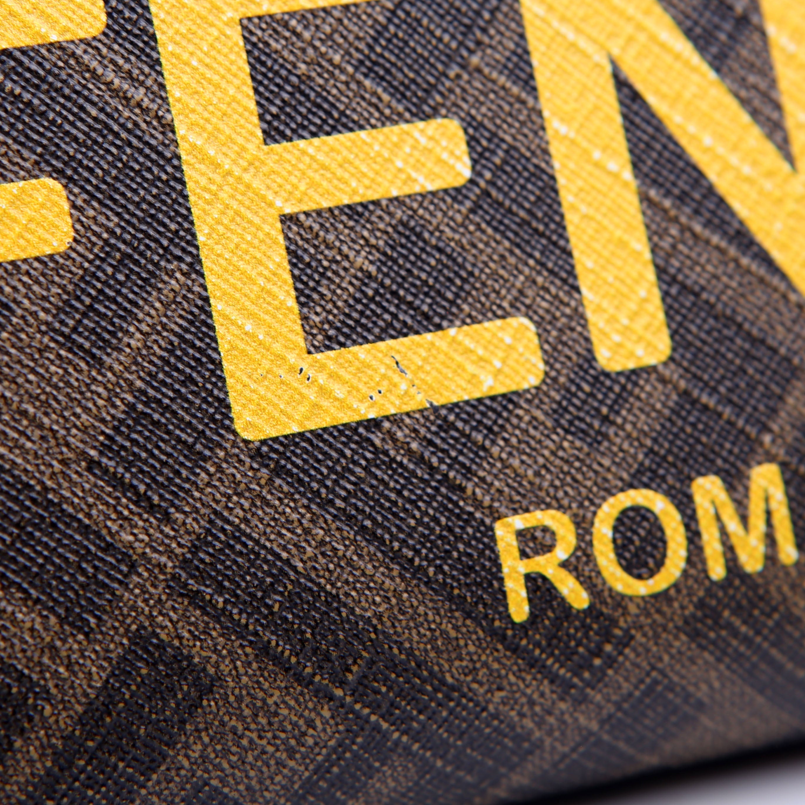 Zucca Roma Zip Around Wallet Brown/Yellow