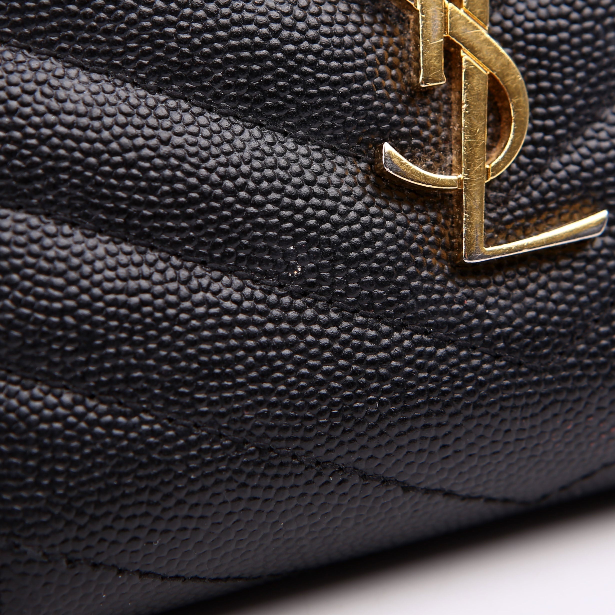Cassandre Grain De Poudre Compact Zip Around Wallet Black