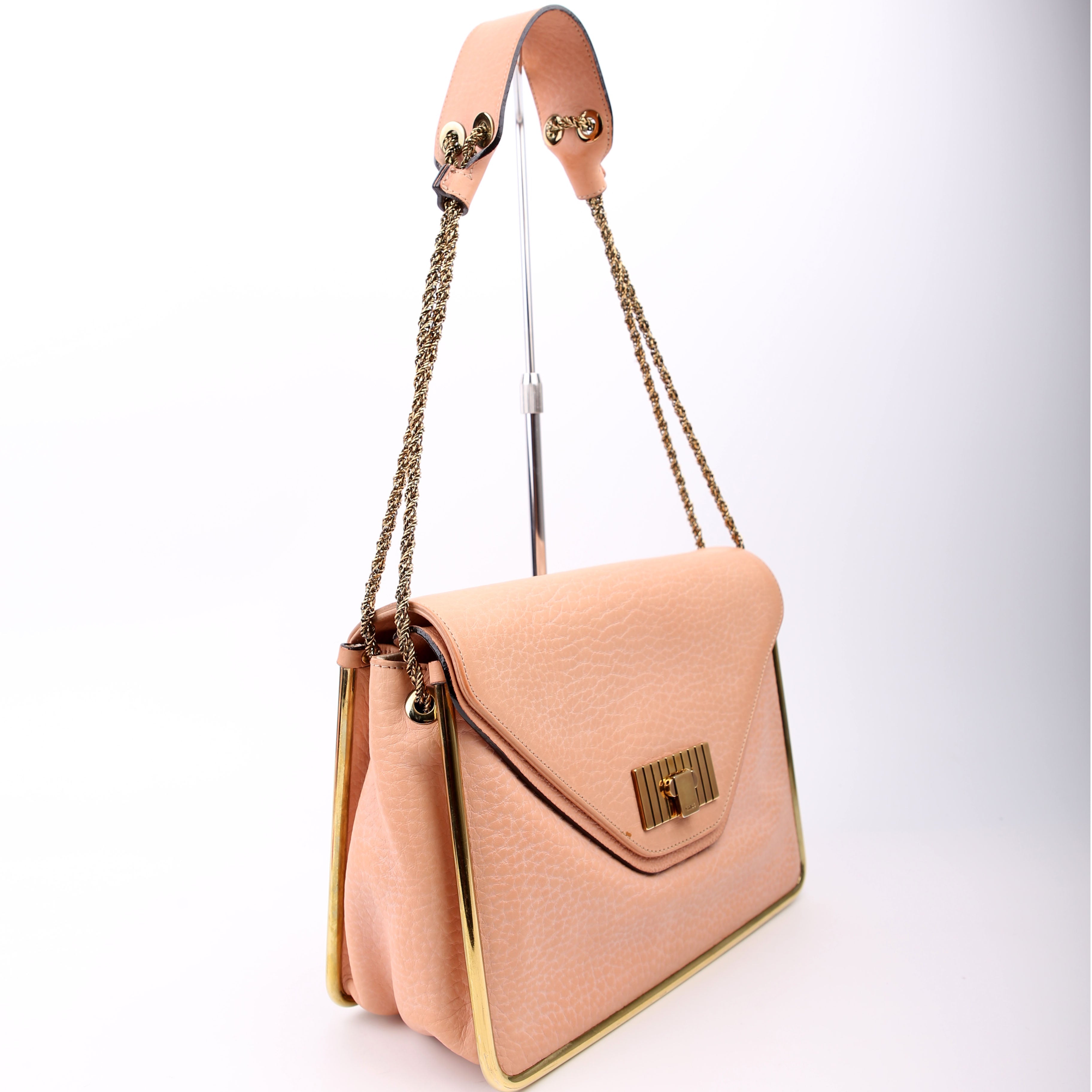 Sally Flap Bag Calfskin Pink