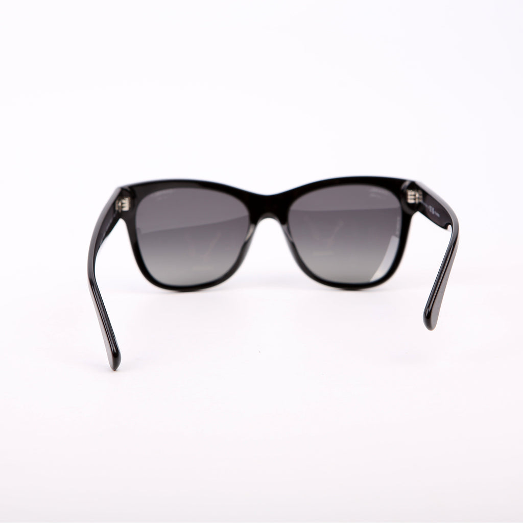 5380-A CC Square Acetate Sunglasses Black