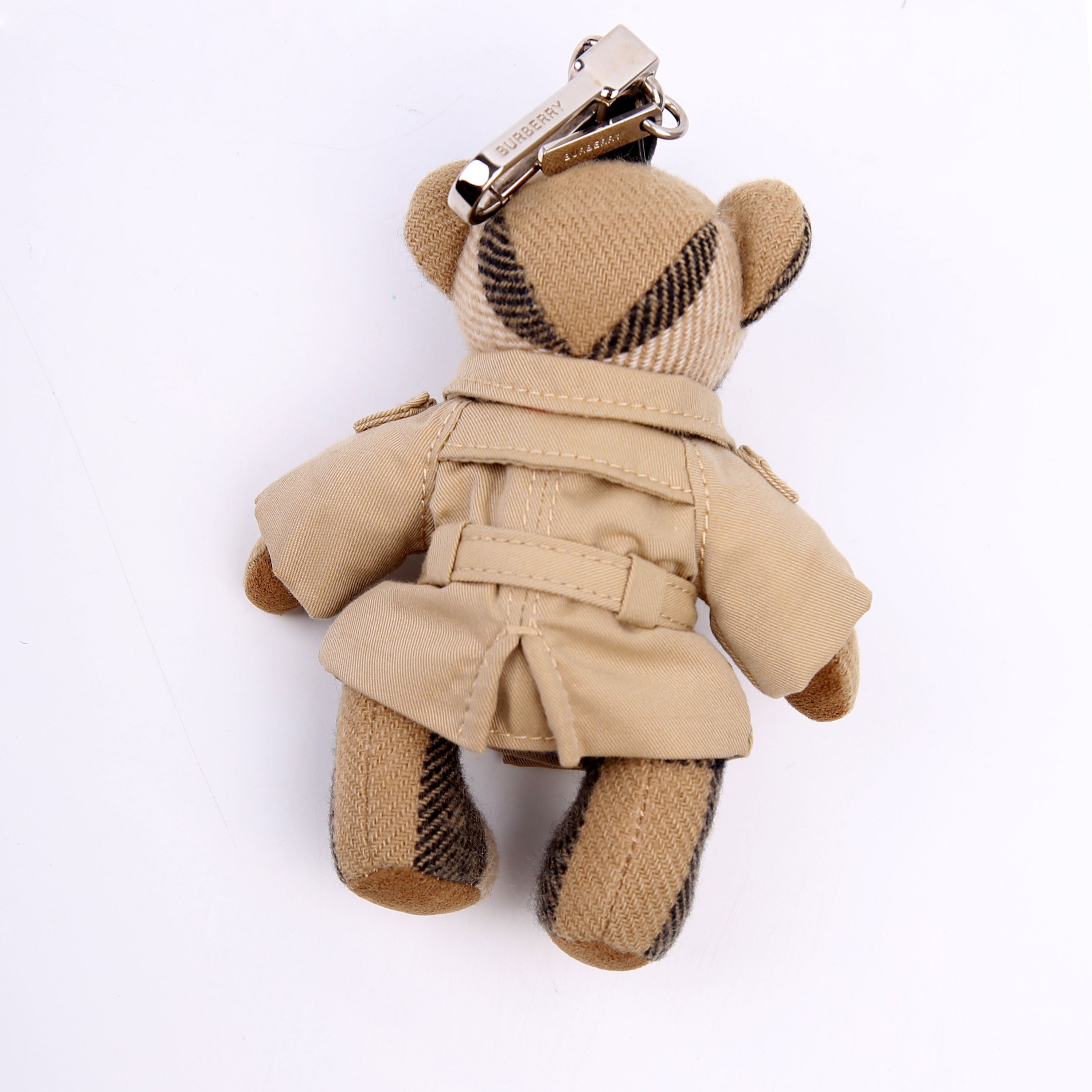 Thomas Bear With Trench Coat Cashmere Key Chain