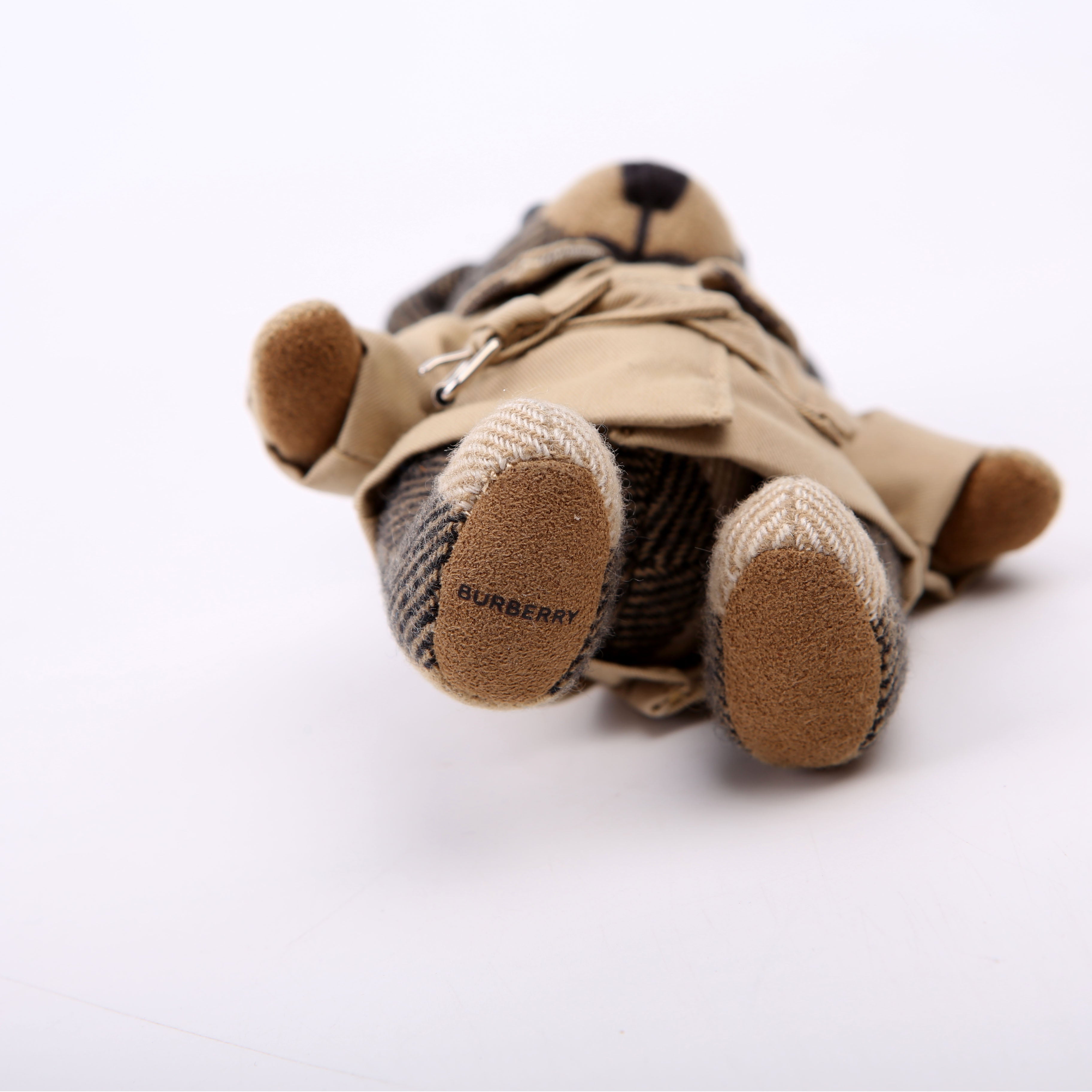 Thomas Bear With Trench Coat Cashmere Key Chain