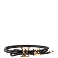 LV Bloom Leather Bracelet Black/Gold
