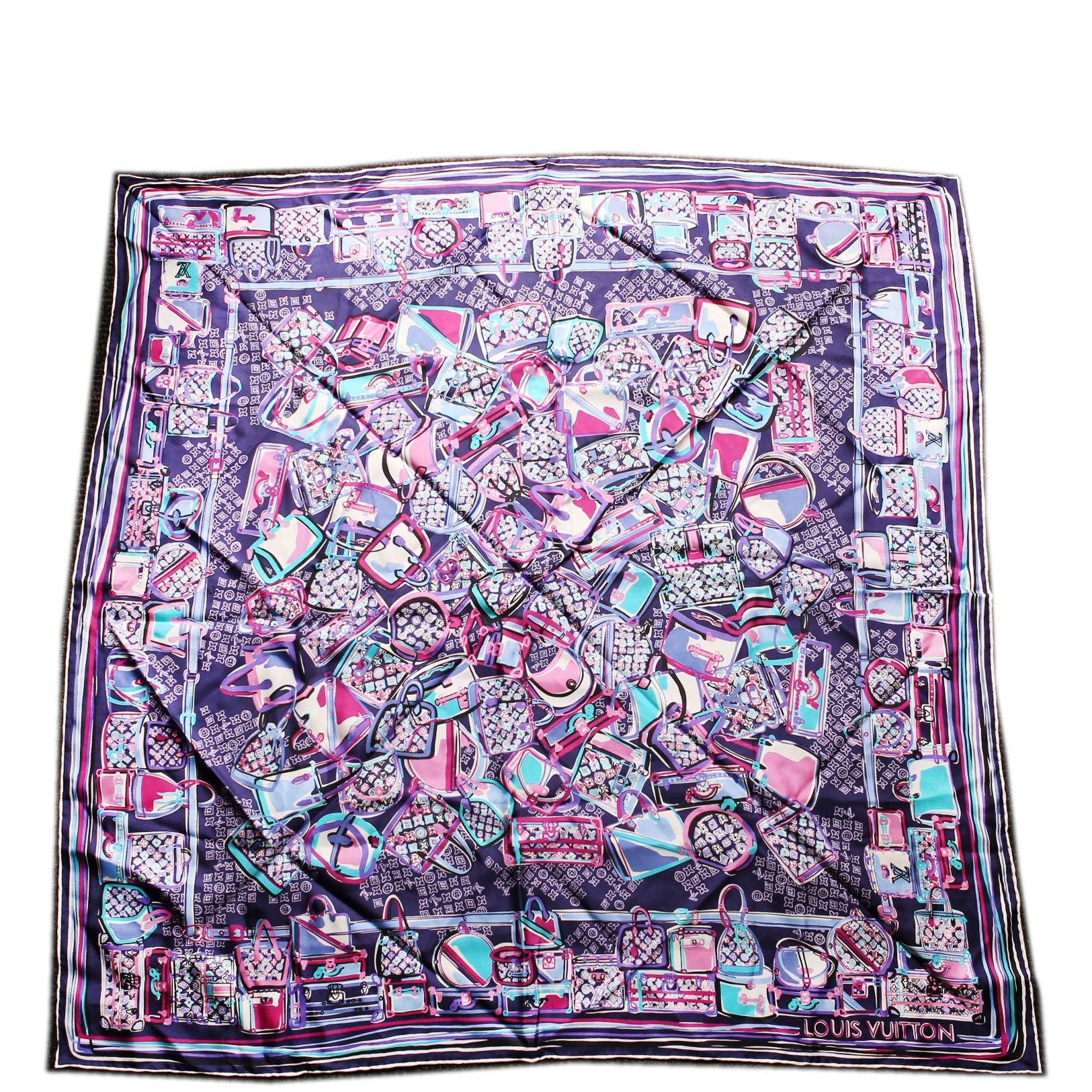 Kaleidoscope Square Silk