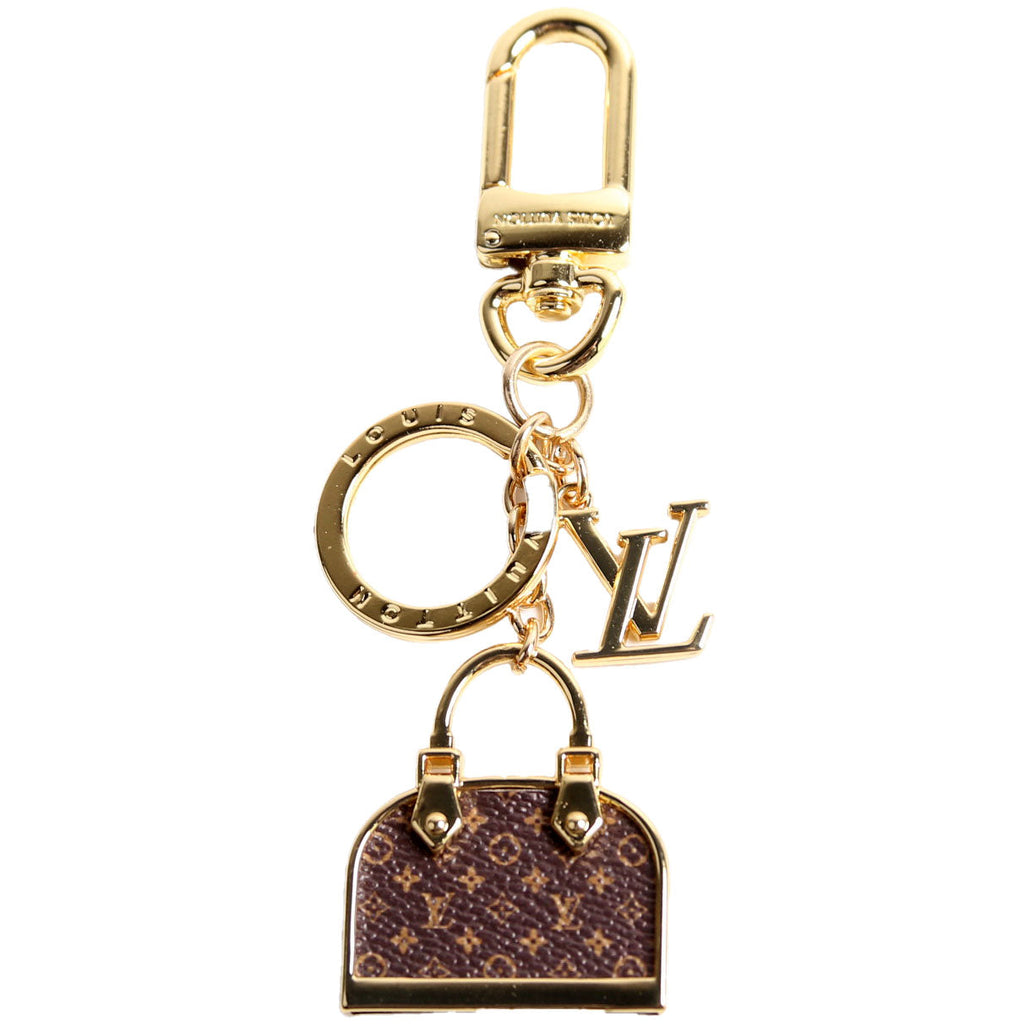 Iconic Alma Bag Charm Gold/Brown