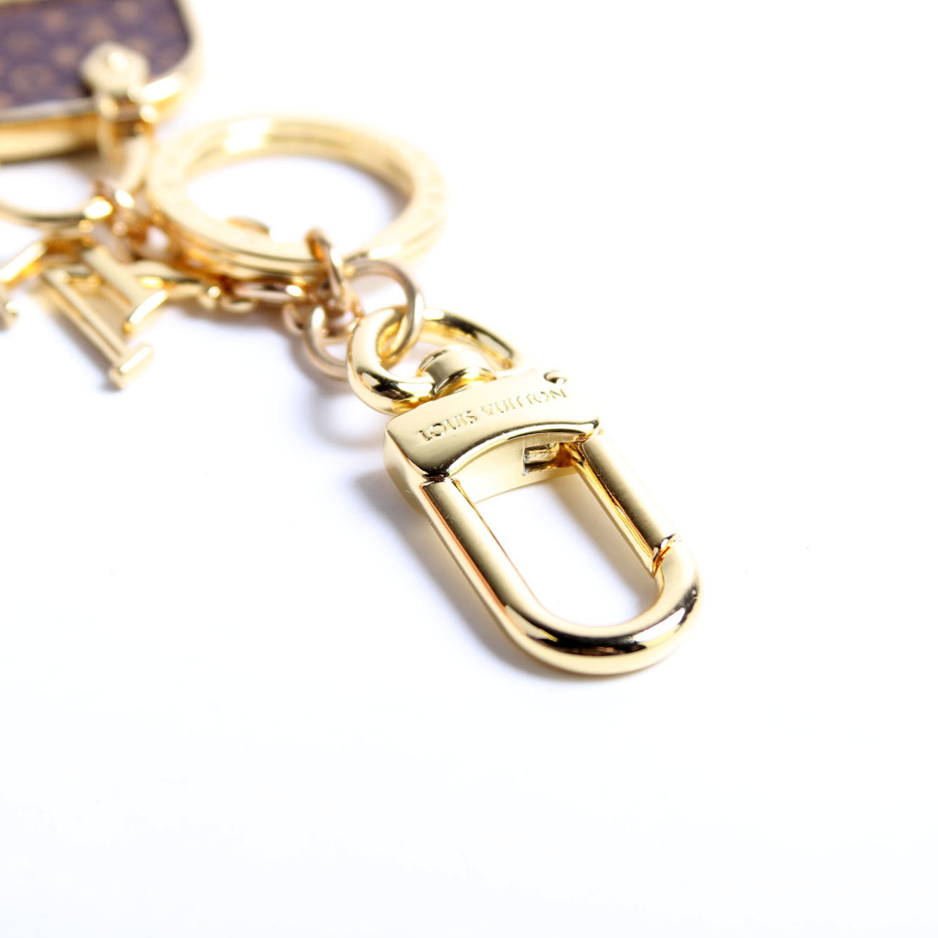 Iconic Alma Bag Charm Gold/Brown
